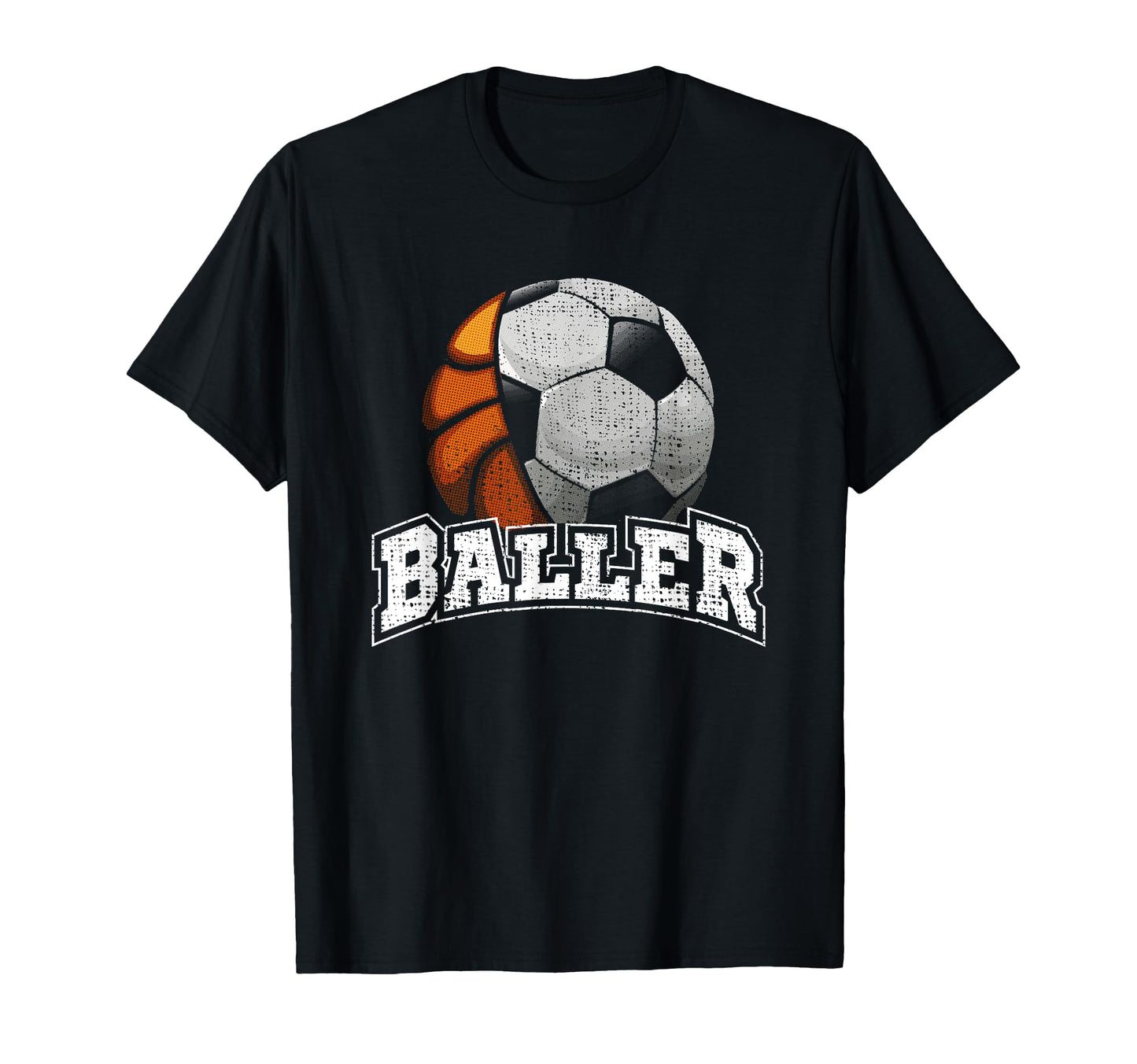 Basketball Soccer Funny T-Shirt - Graphic Print Unisex - T-Shirt, Sweatshirt, Hoodie