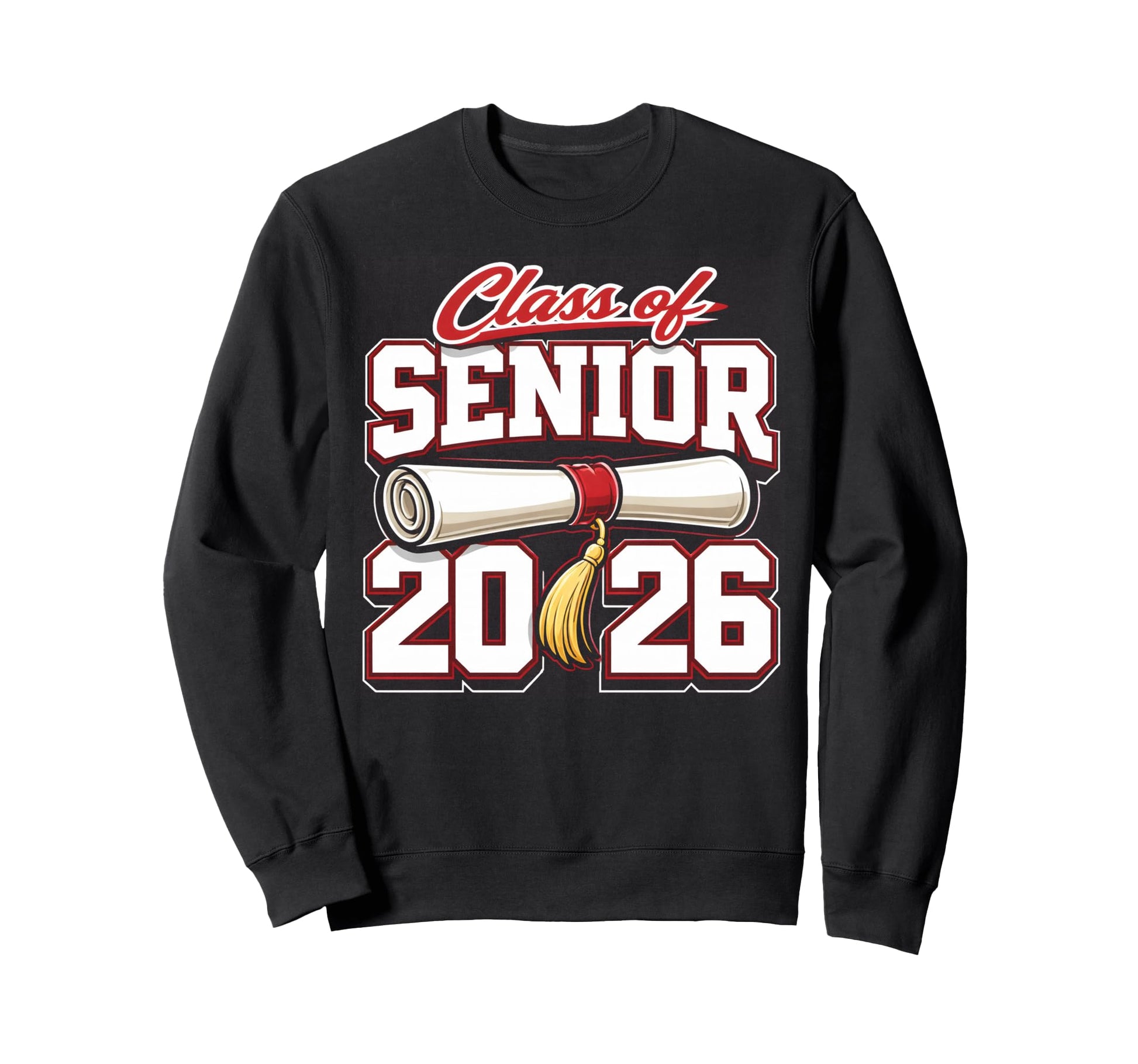 Class 2026 Senior Graduation Sweatshirt - Minimalist Print for Adults - T-Shirt, Sweatshirt, Hoodie
