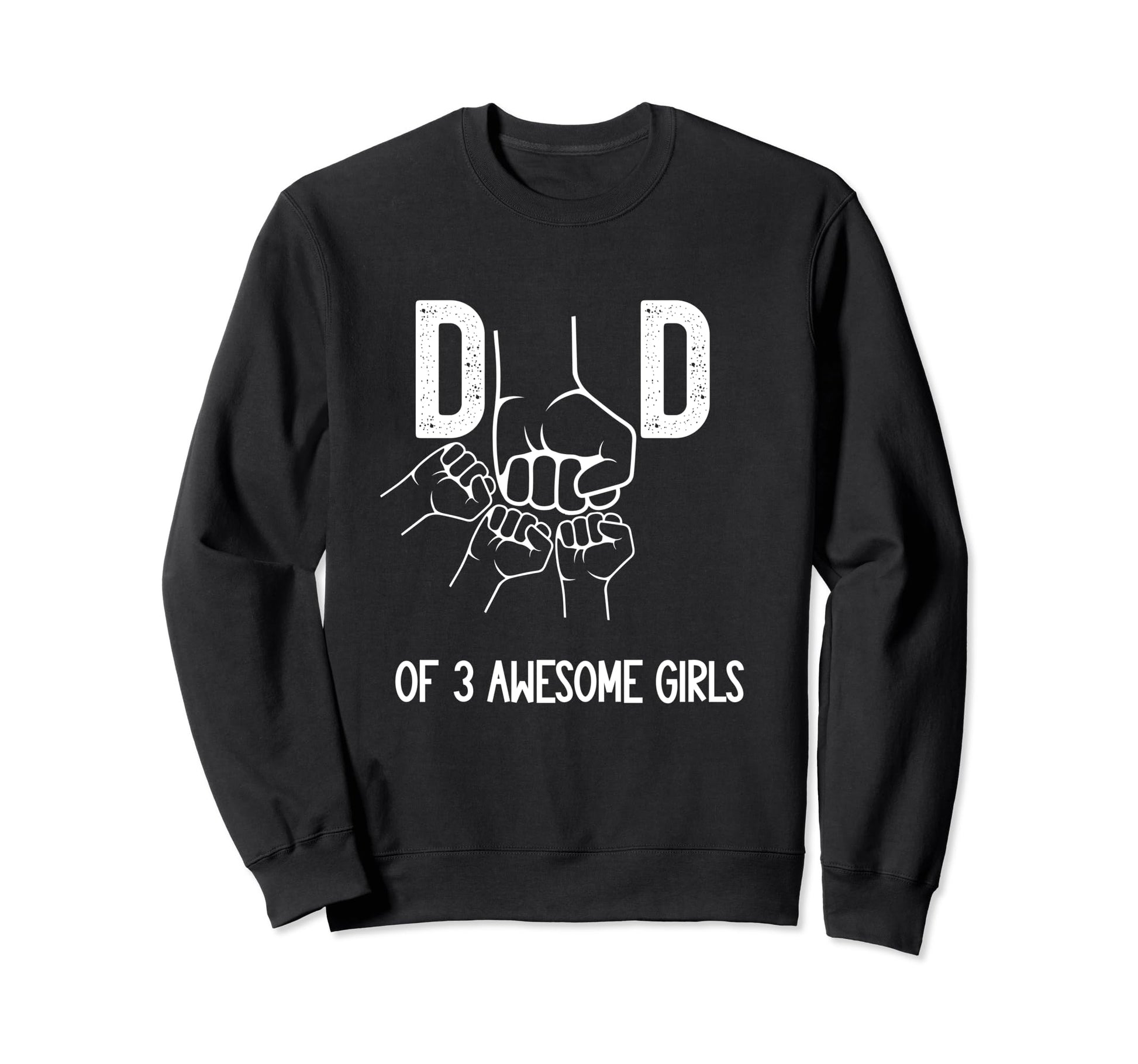 Dad 3 Awesome Fist Bump Fathers Day Sweatshirt - Trendy Graphic Men Women - T-Shirt, Sweatshirt, Hoodie