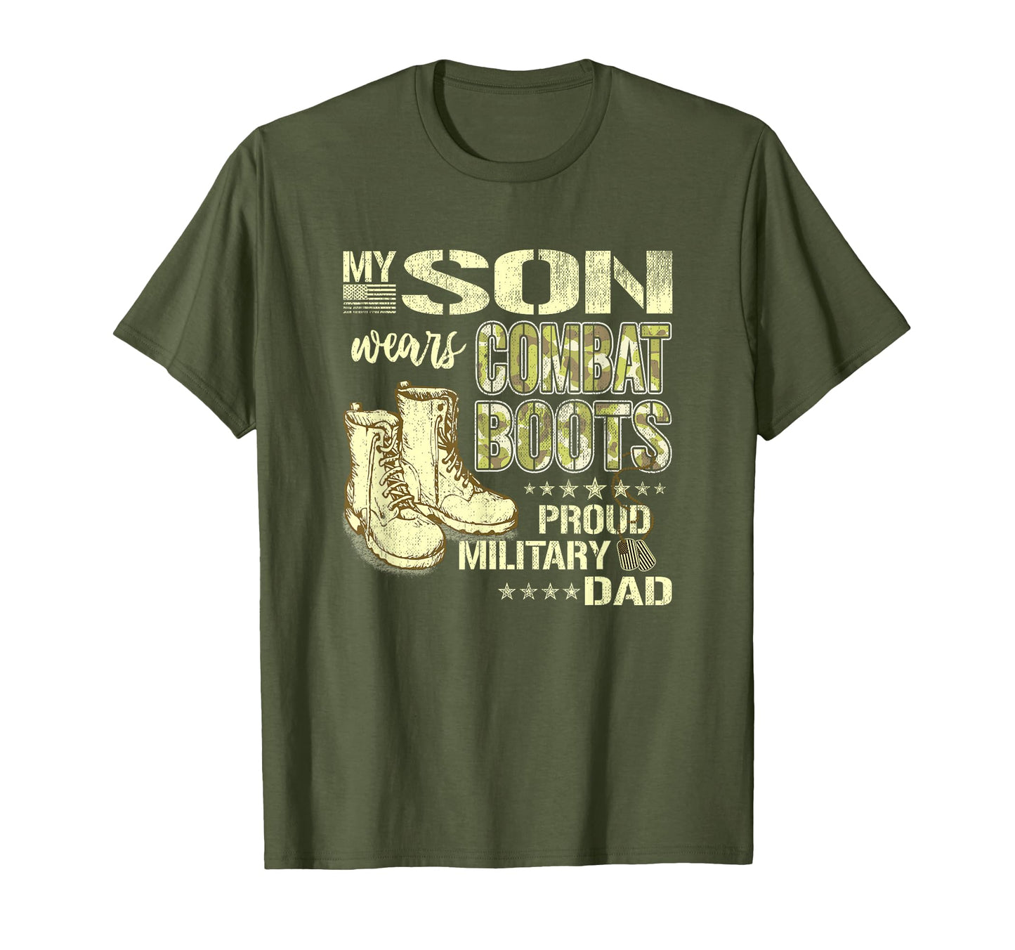 My Son Wears Combat Boots Proud T-Shirt - Unique Graphic for Adults - T-Shirt, Sweatshirt, Hoodie