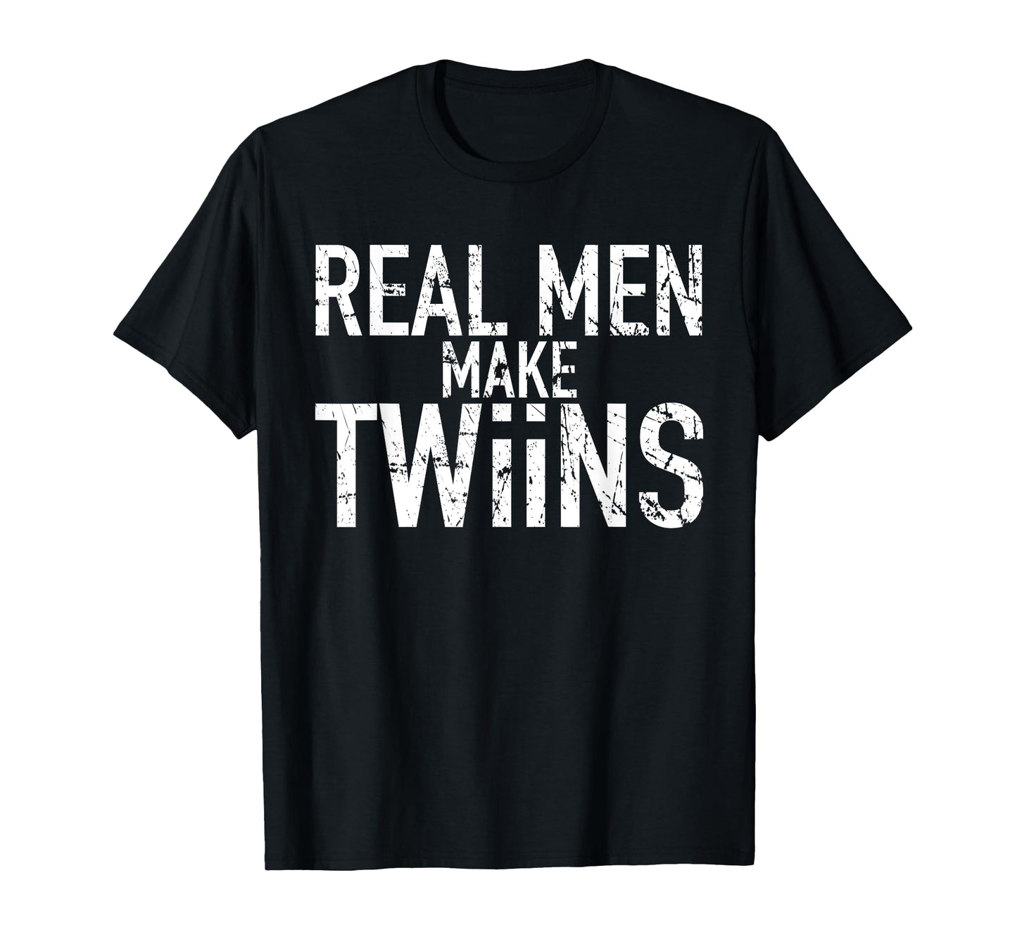 Dad To Be Gift Real Make Twins Funny T-Shirt - Minimalist Print for Adults - T-Shirt, Sweatshirt, Hoodie