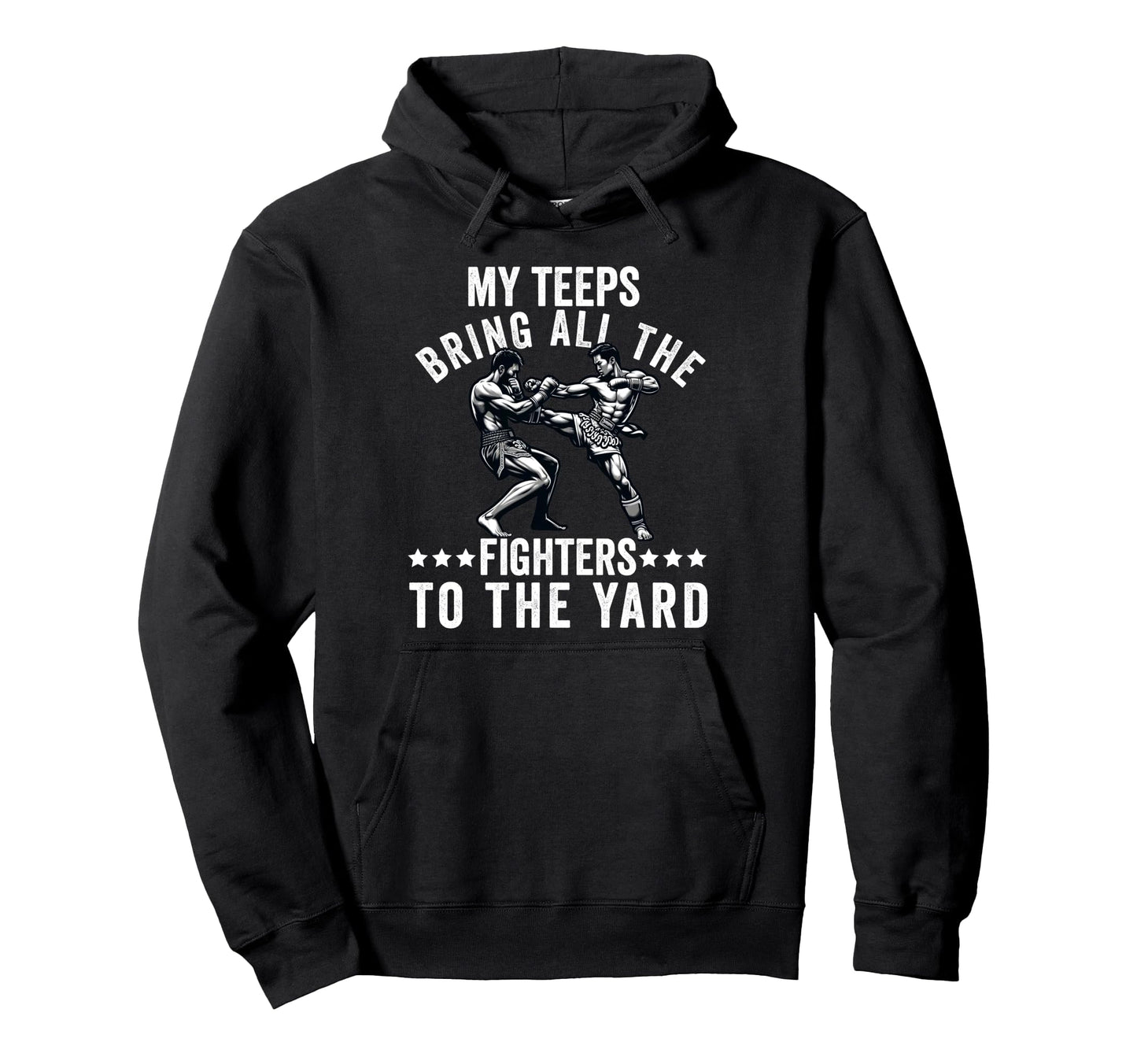 Muay Thai Fighter Dad Thai Kickboxing Hoodie - Unique Graphic for Adults - T-Shirt, Sweatshirt, Hoodie