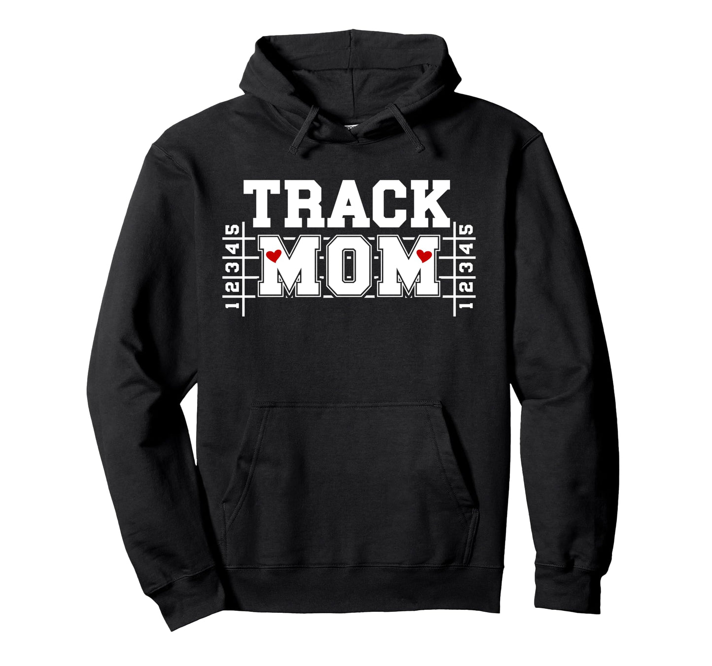 Track Mom Track And Field Athlete Mom Hoodie - Graphic Print Men Women - T-Shirt, Sweatshirt, Hoodie