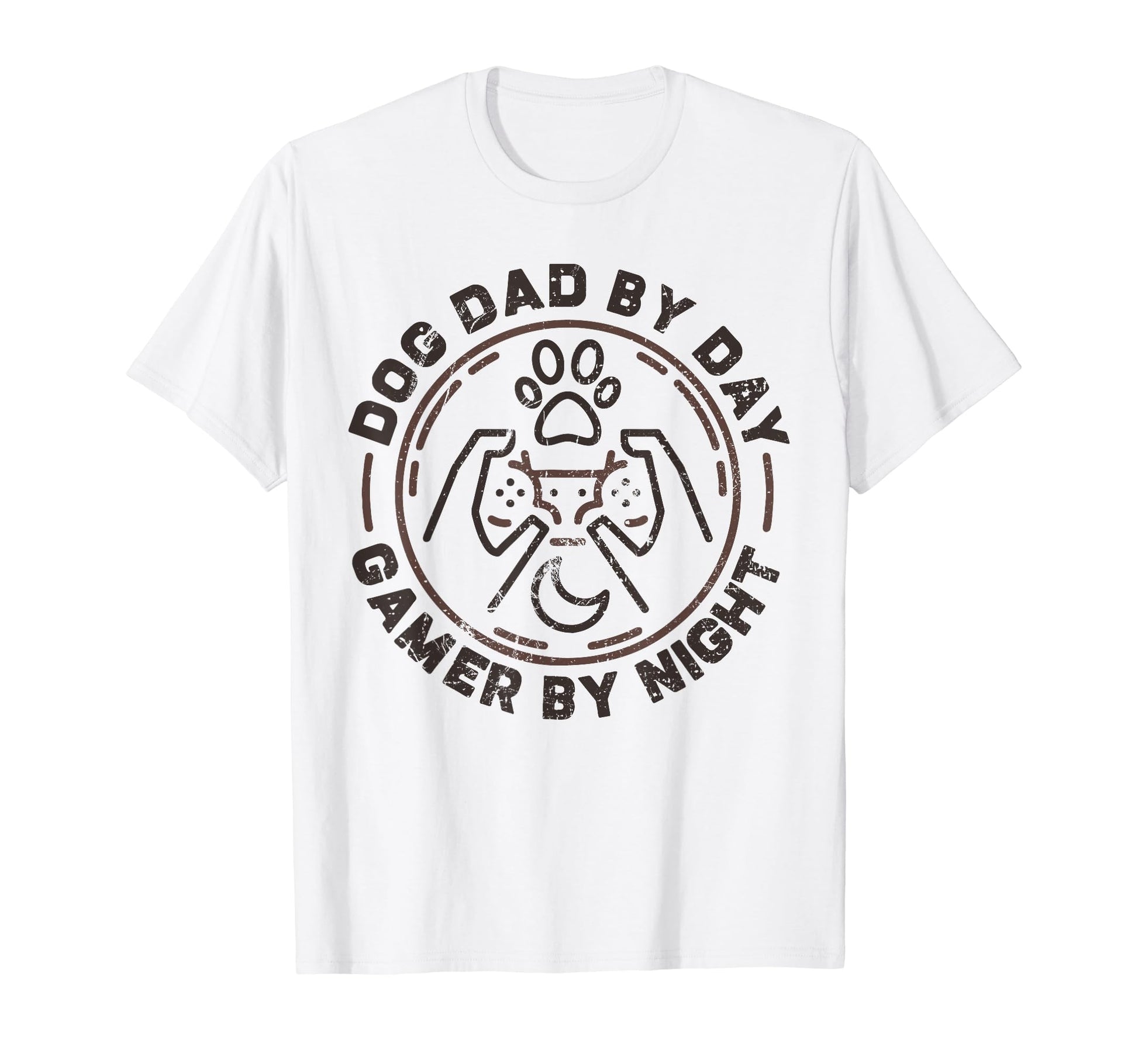 Funny Fathers Day Dog Dad Day Gamer T-Shirt - Trendy Graphic Men Women - T-Shirt, Sweatshirt, Hoodie