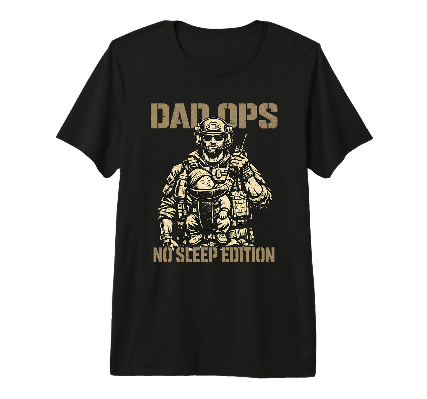 Mens Military Dad To Be New Dad First T-Shirt - Novelty Apparel for Adults - T-Shirt, Sweatshirt, Hoodie