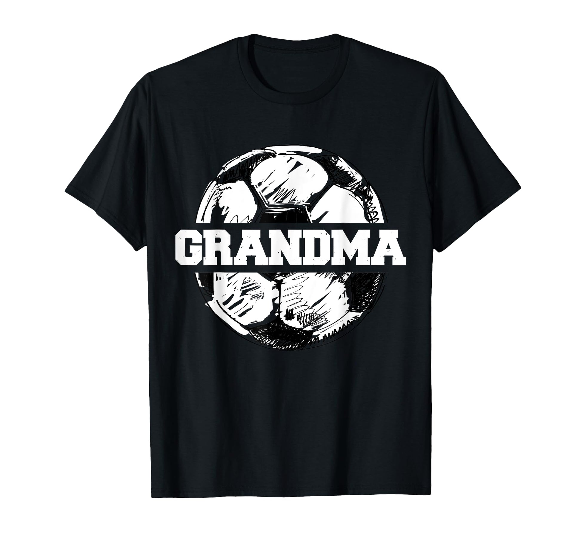 Soccer Grandma Soccer Ball Split T-Shirt - Casual Everyday Wear for Adults - T-Shirt, Sweatshirt, Hoodie