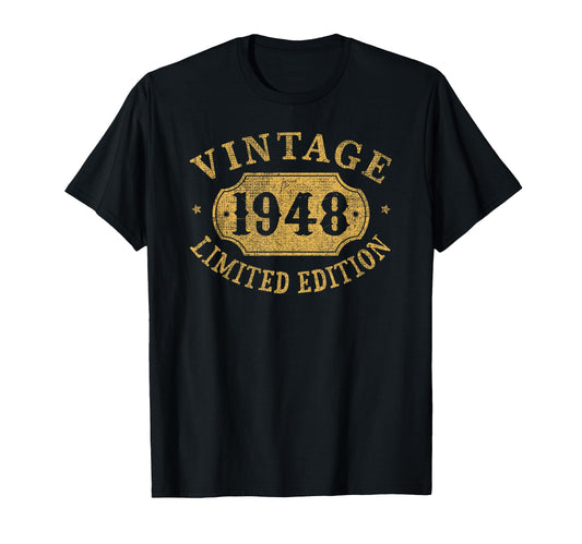 78Th Birthday 78 Year Old Funny 1948 T-Shirt - Custom Art Print for Adults - T-Shirt, Sweatshirt, Hoodie