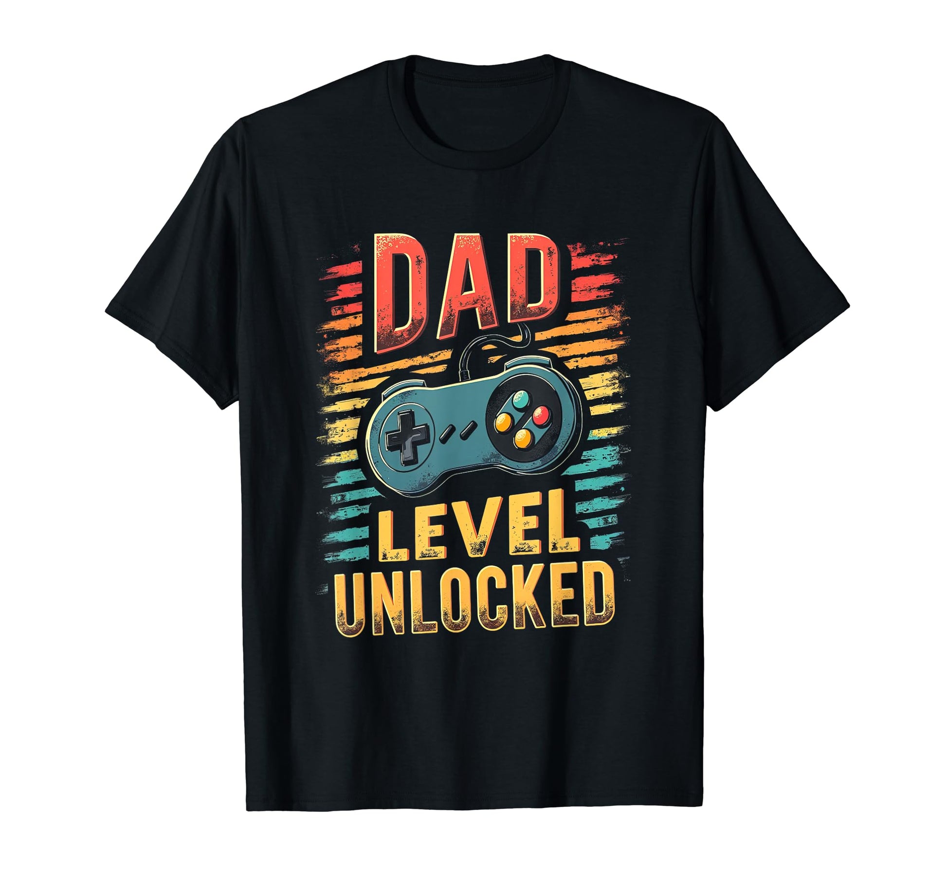 Dad Level Unlocked Funny Gamer Dad T-Shirt - Casual Everyday Wear Unisex - T-Shirt, Sweatshirt, Hoodie