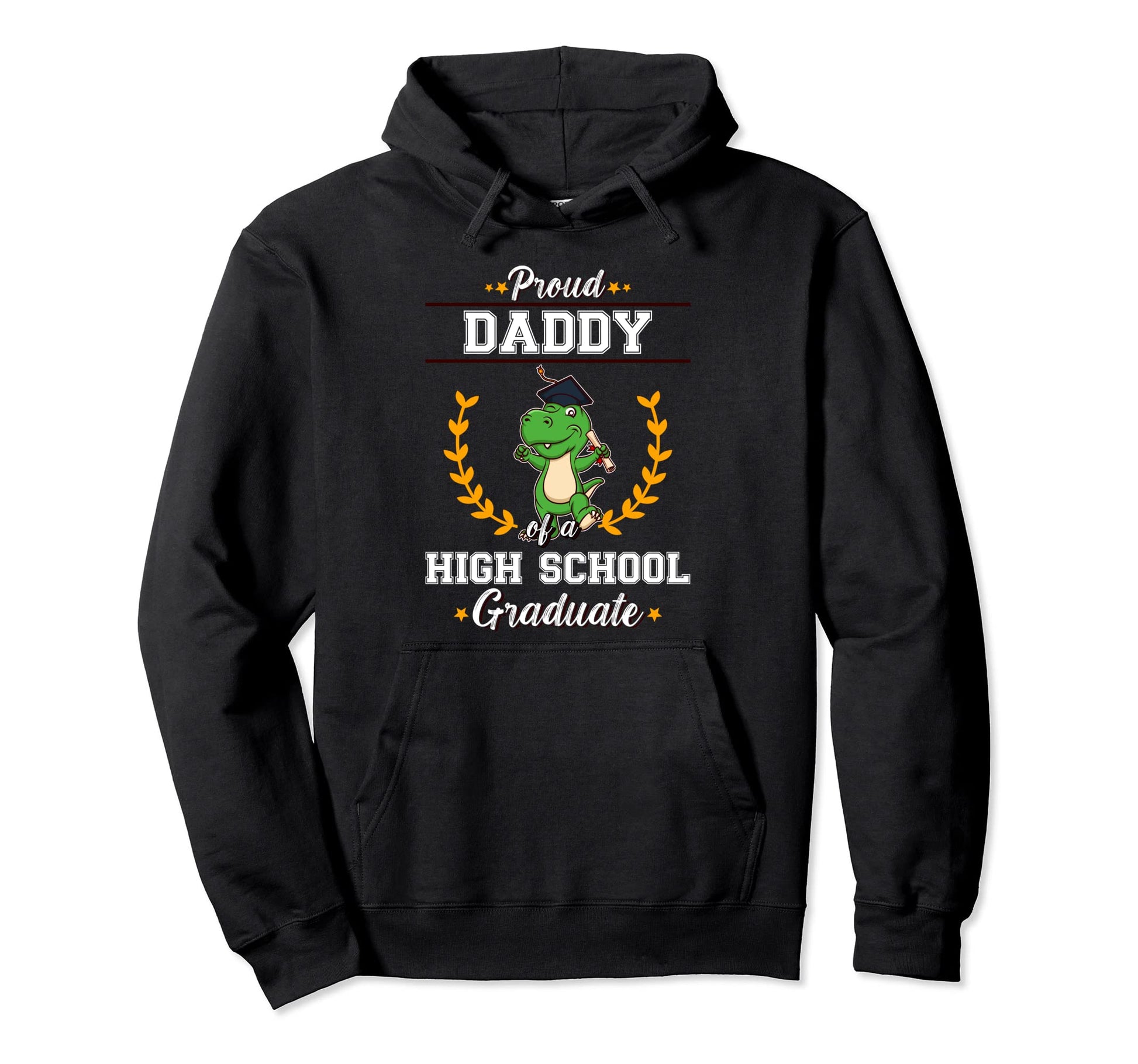 Proud Dad High School Graduate Hoodie - Custom Art Print Men Women - T-Shirt, Sweatshirt, Hoodie