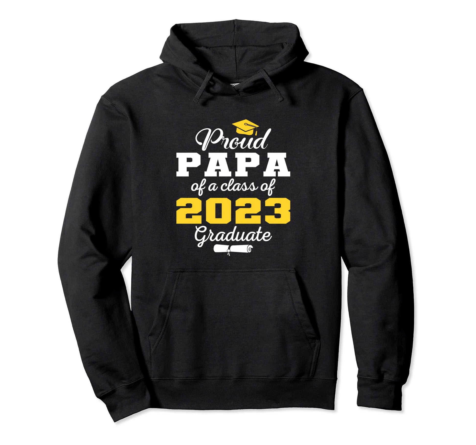 Super Proud Papa 2023 Graduate Hoodie - Aesthetic Graphic Men Women - T-Shirt, Sweatshirt, Hoodie