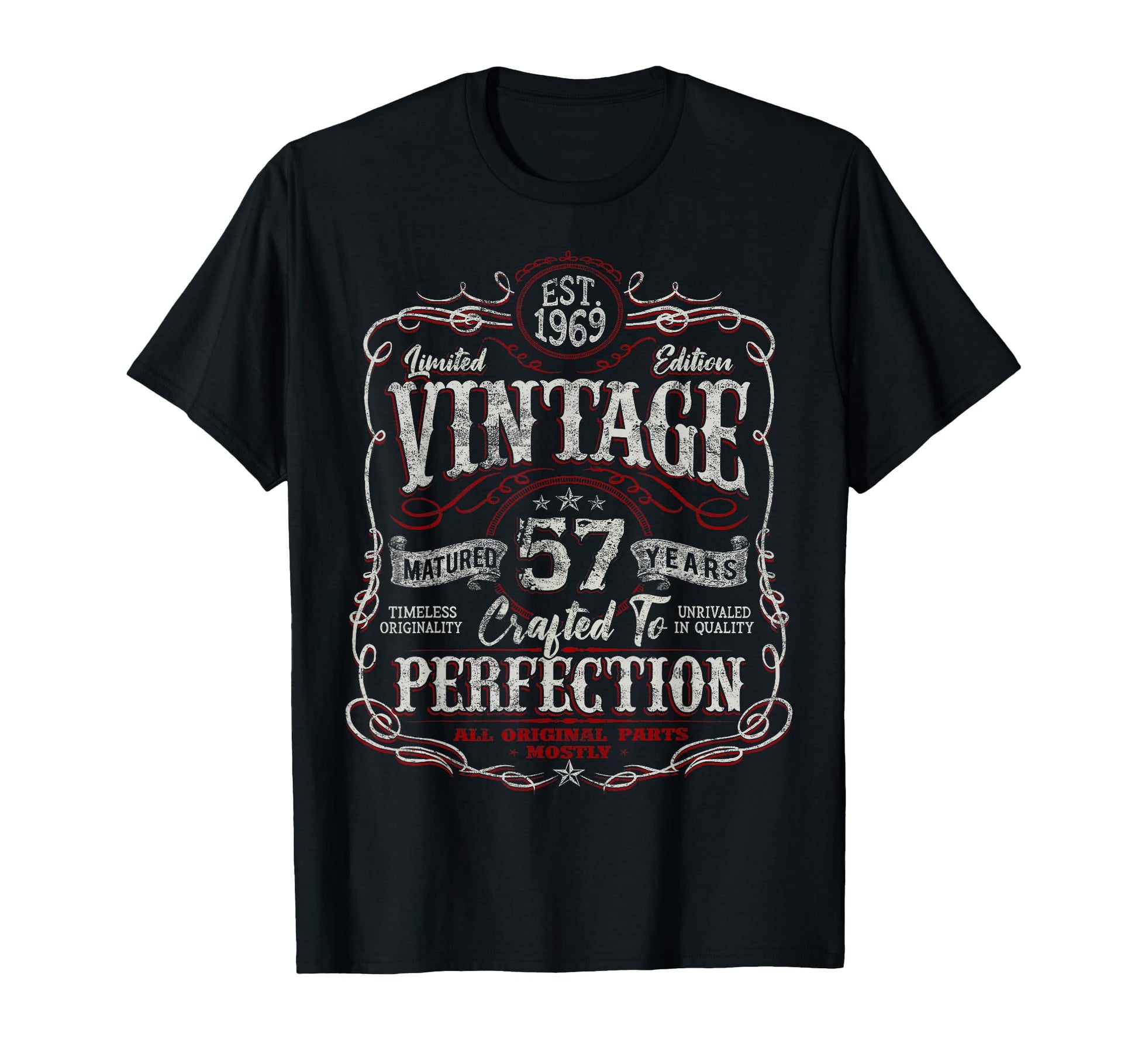 1969 57 Year Old 57Th Birthday T-Shirt - Unique Graphic Unisex - T-Shirt, Sweatshirt, Hoodie