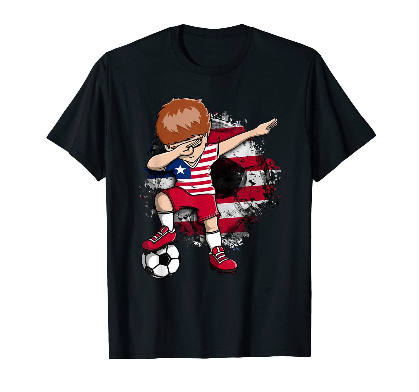 Dabbing Soccer Liberia Jersey Liberian T-Shirt - Streetwear Style Unisex - T-Shirt, Sweatshirt, Hoodie