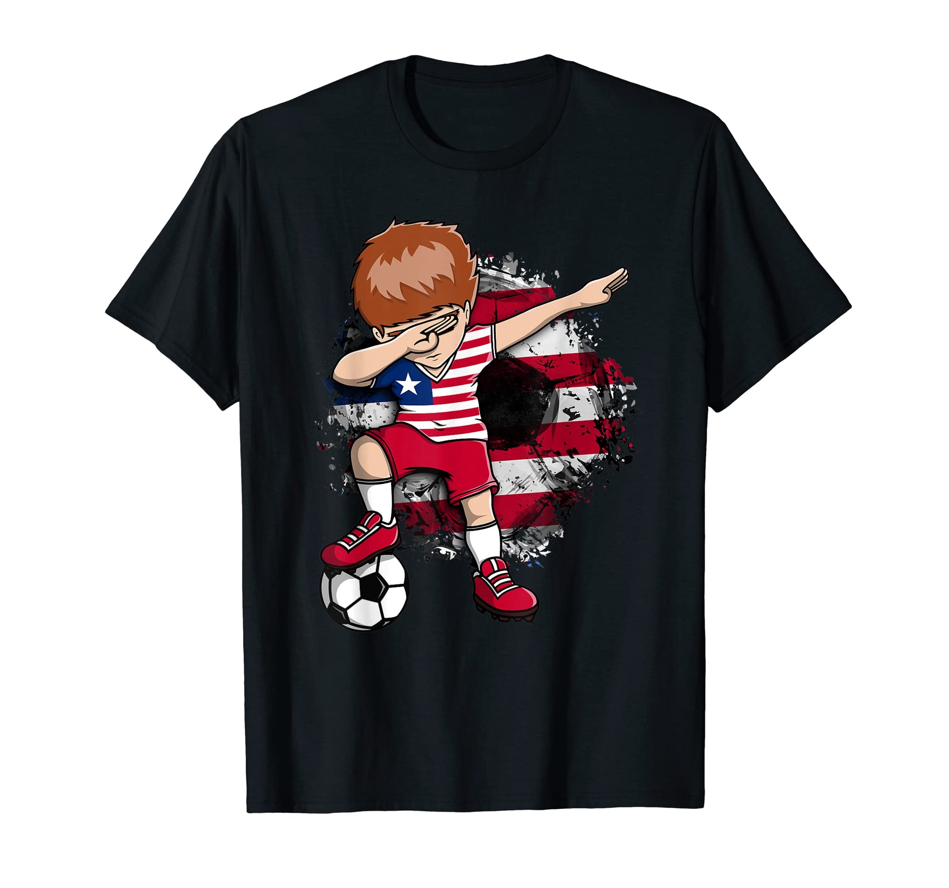 Dabbing Soccer Liberia Jersey Liberian T-Shirt - Streetwear Style Unisex - T-Shirt, Sweatshirt, Hoodie