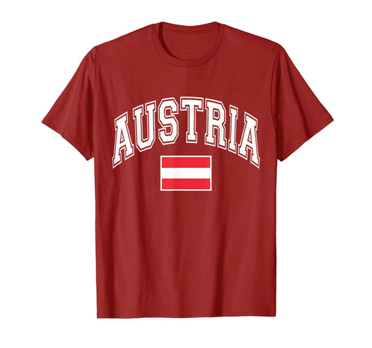 Austria Austrian Flag Osterreich T-Shirt - Fun Novelty Design Men Women - T-Shirt, Sweatshirt, Hoodie