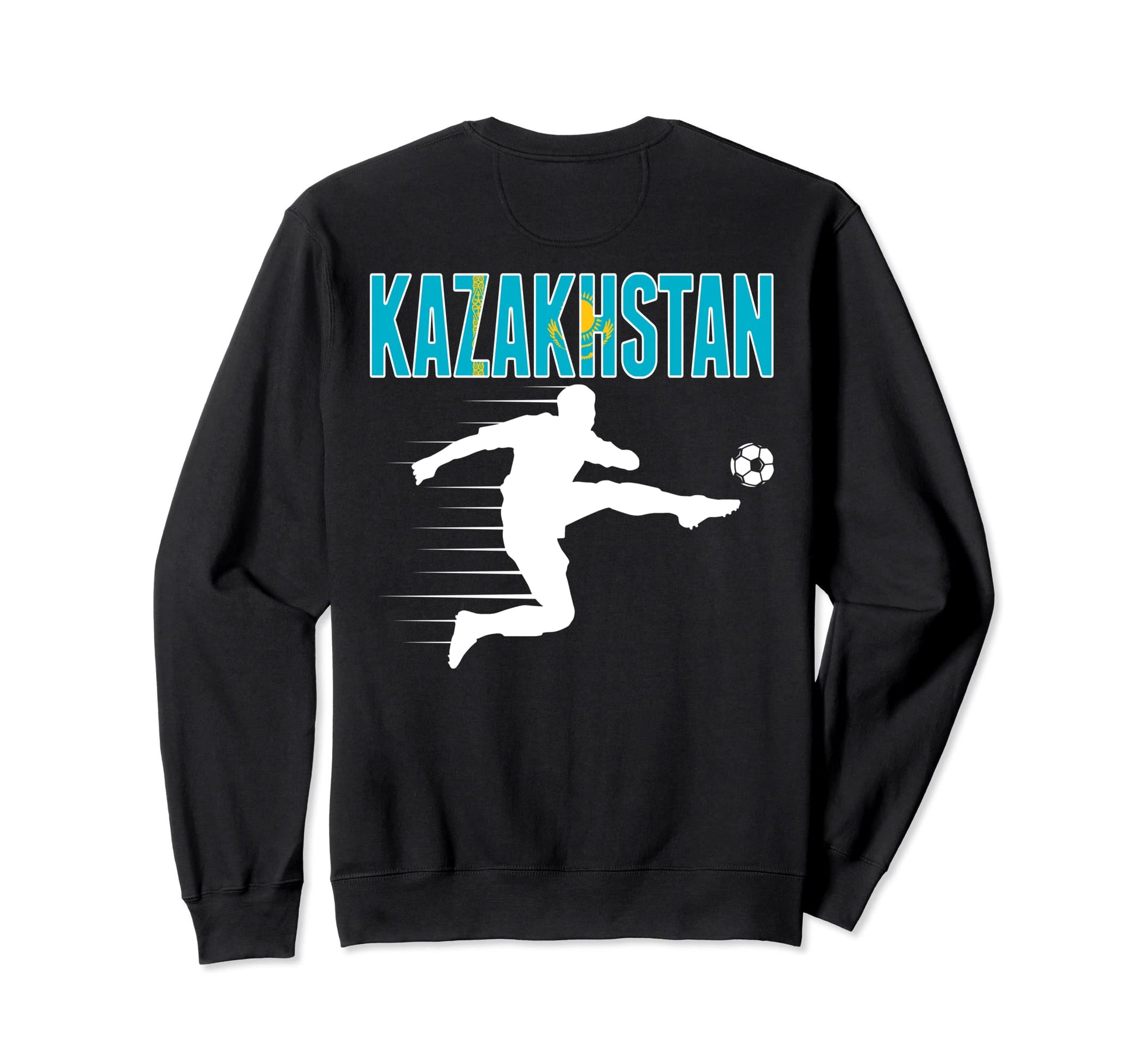 Kazakhstan Soccer Fans Jersey Sweatshirt - Unique Graphic Unisex - T-Shirt, Sweatshirt, Hoodie