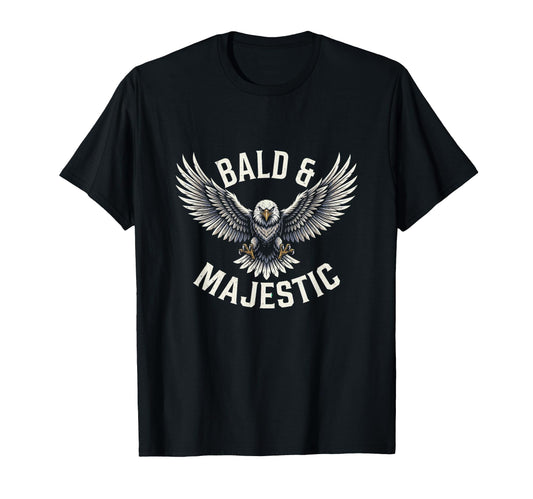 Bald Majestic Sexy Bald Guy Funny T-Shirt - Aesthetic Graphic for Adults - T-Shirt, Sweatshirt, Hoodie
