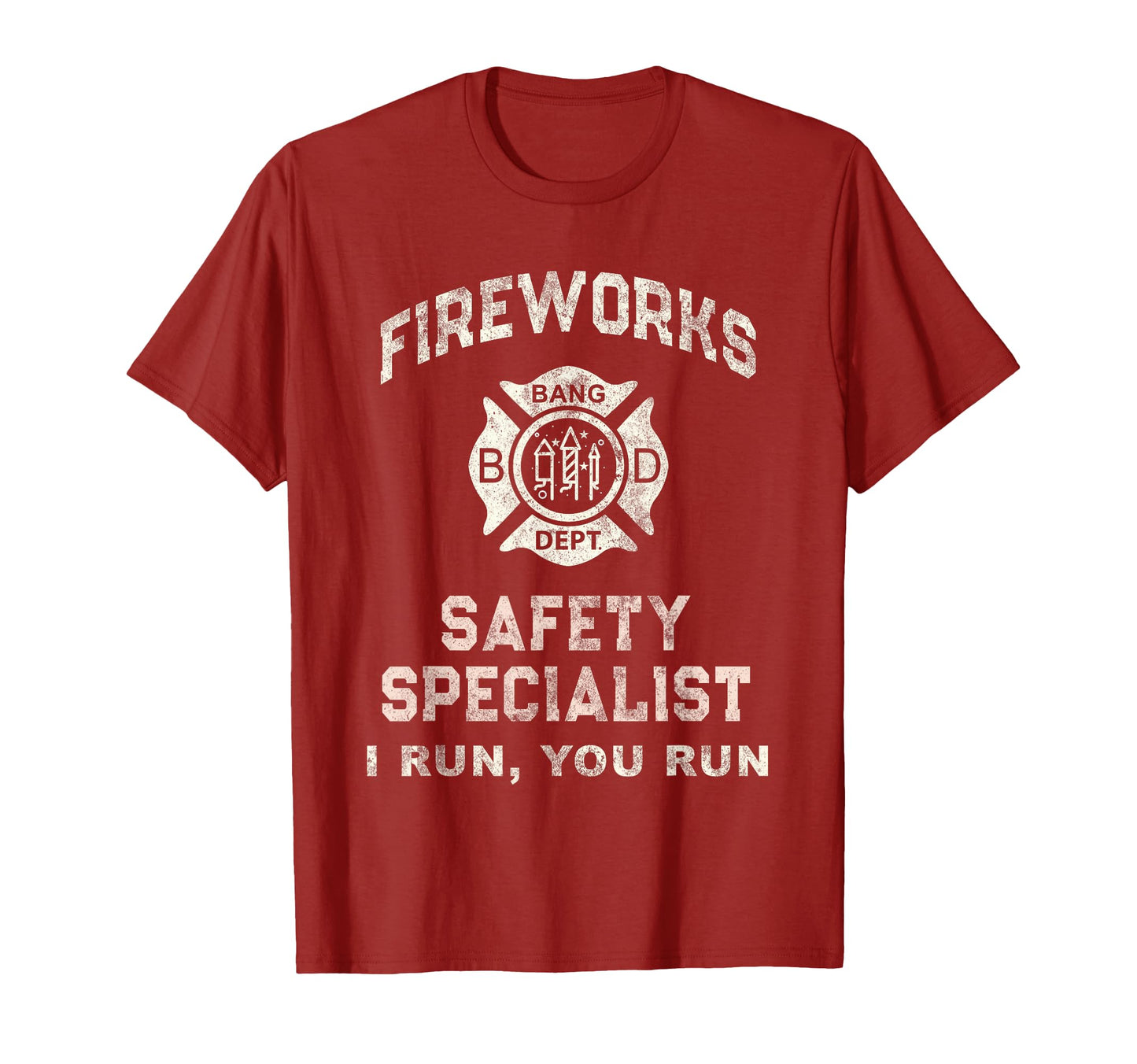 Funny Fireworks Safety Specialist T-Shirt - Graphic Print Men Women - T-Shirt, Sweatshirt, Hoodie