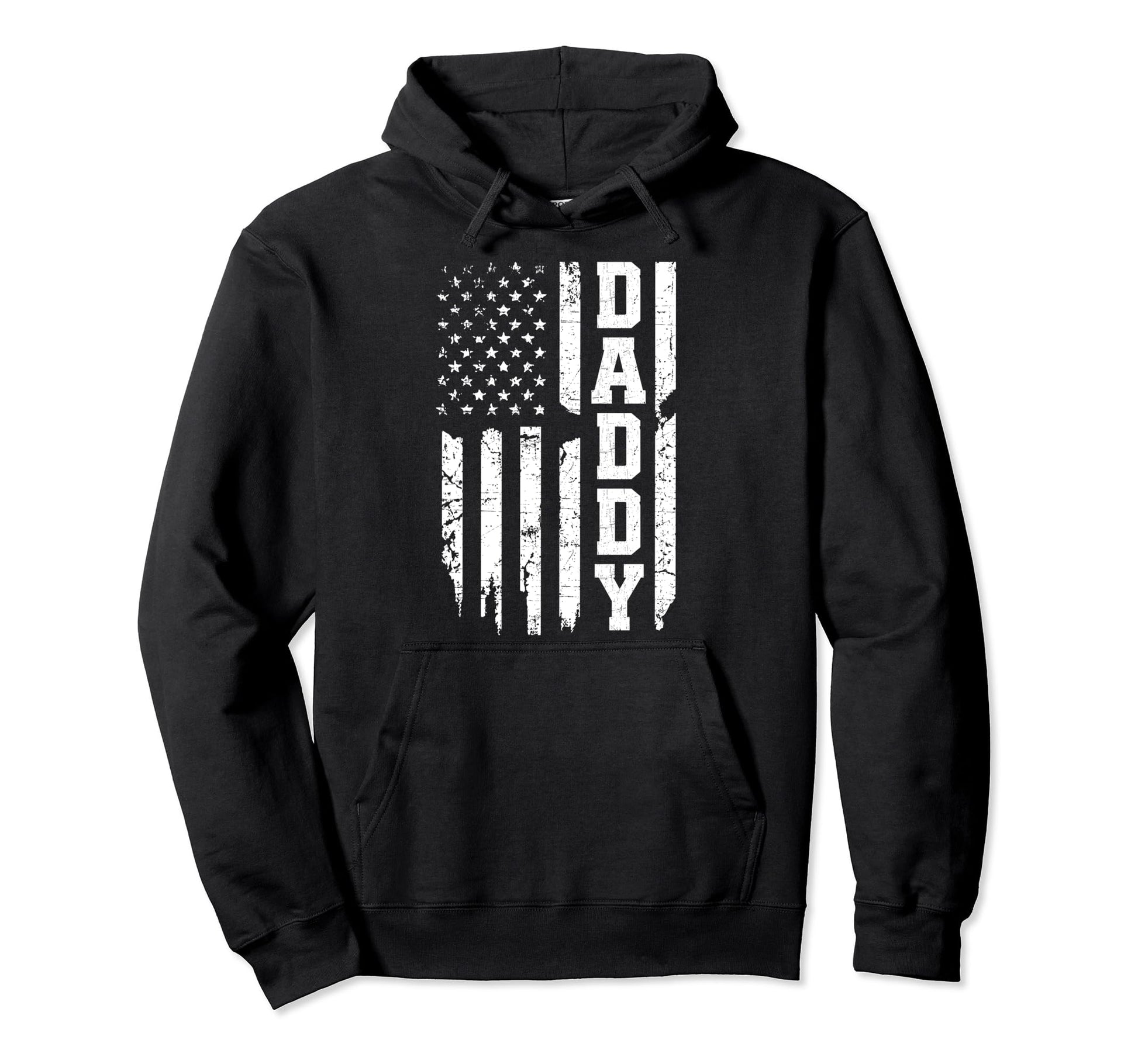 Us Flag Fathers Day Daddy Father Hoodie - Custom Art Print Men Women - T-Shirt, Sweatshirt, Hoodie