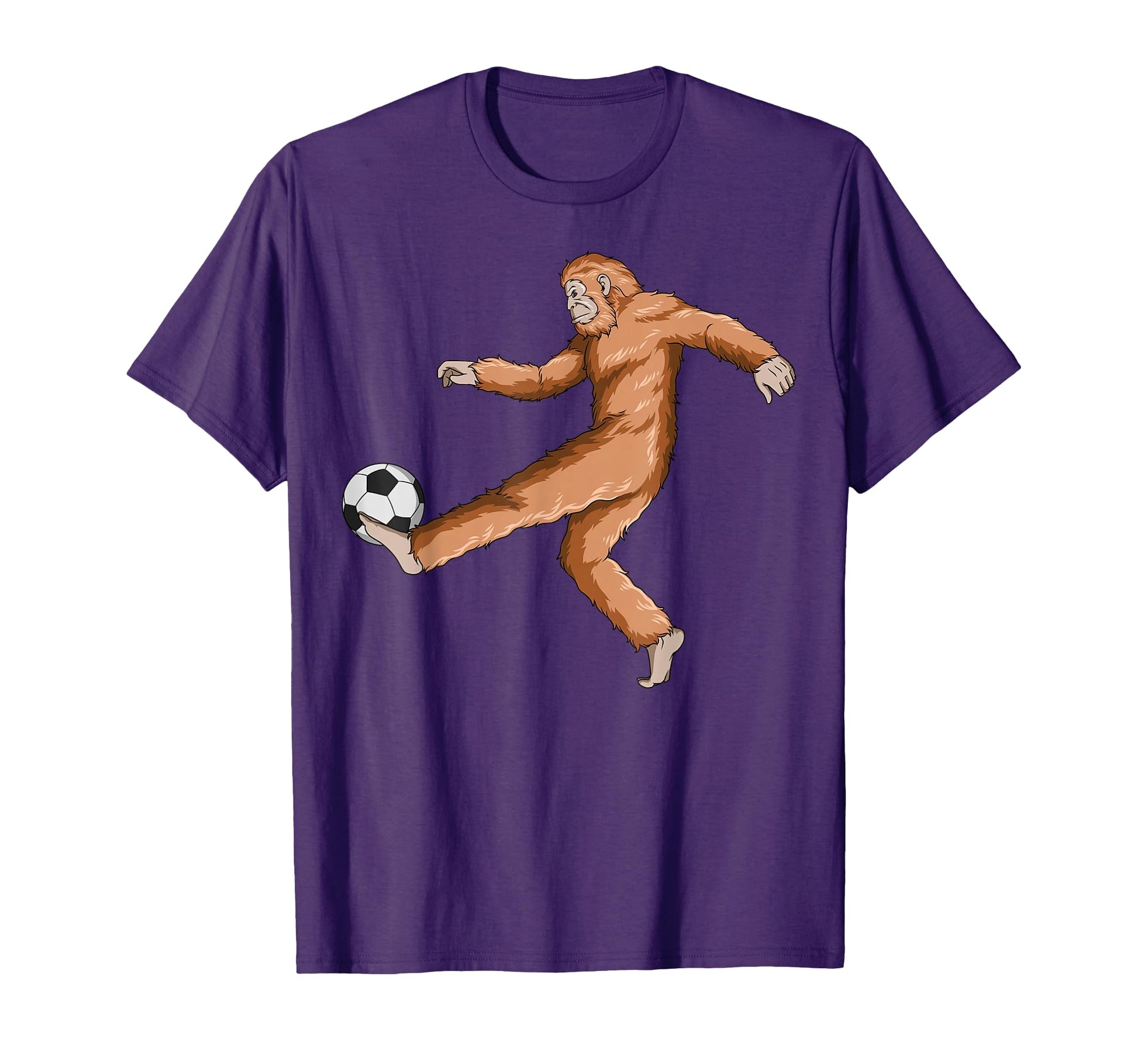 Bigfoot Soccer Sasquatch Playing Soccer T-Shirt - Aesthetic Graphic Unisex - T-Shirt, Sweatshirt, Hoodie