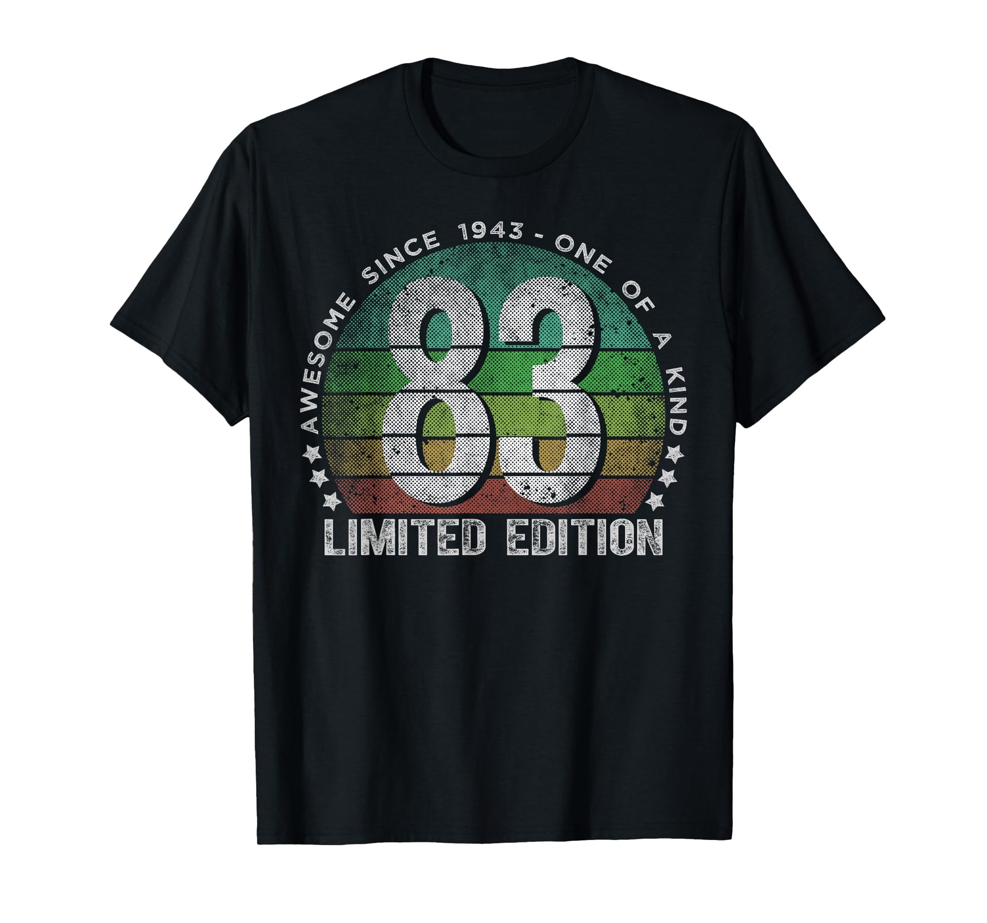 83 Year Old Gifts 1943 83Rd Birthday T-Shirt - Aesthetic Graphic Men Women - T-Shirt, Sweatshirt, Hoodie