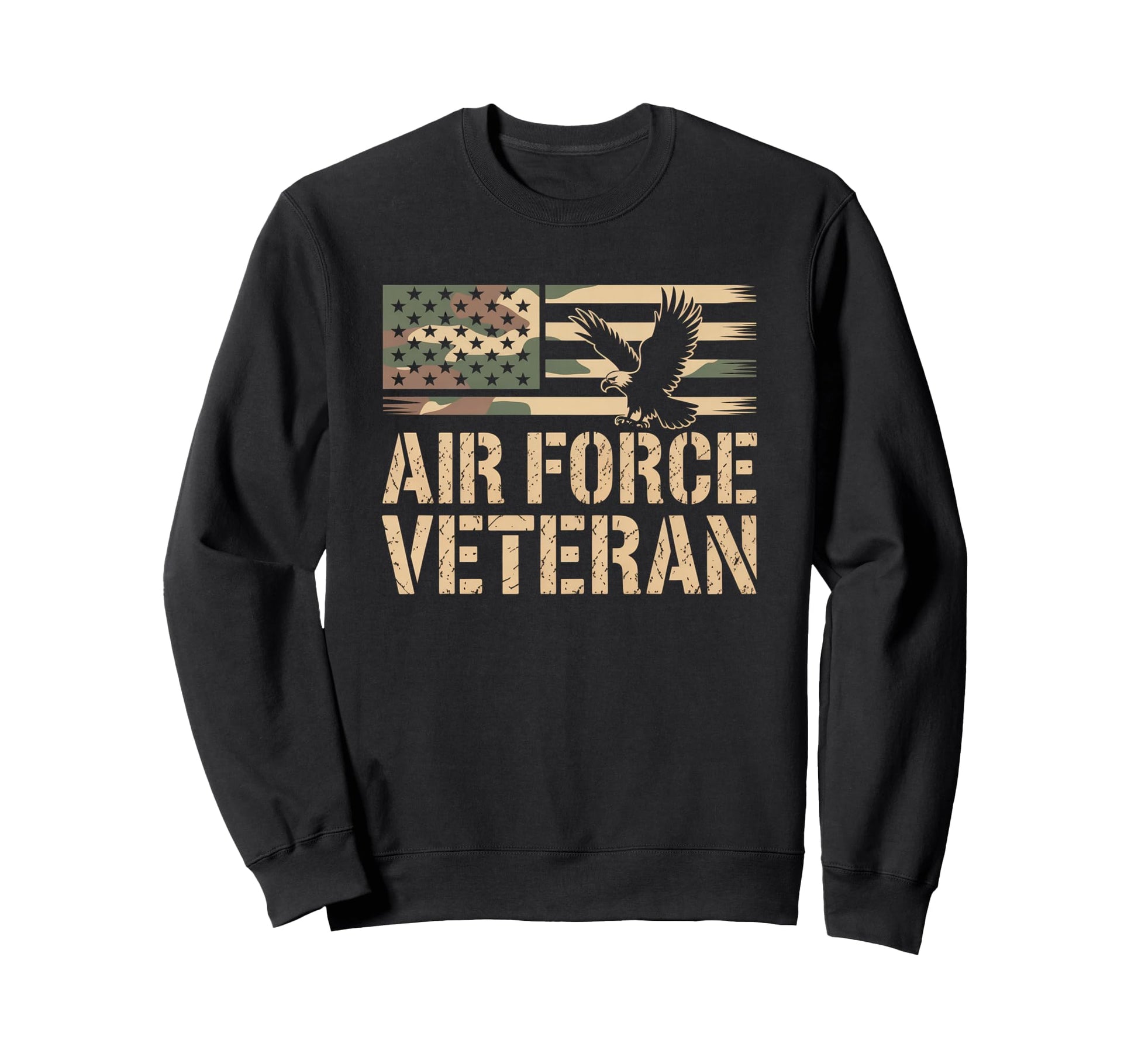 Air Force Veteran Us American Flag Sweatshirt - Unique Graphic Men Women - T-Shirt, Sweatshirt, Hoodie