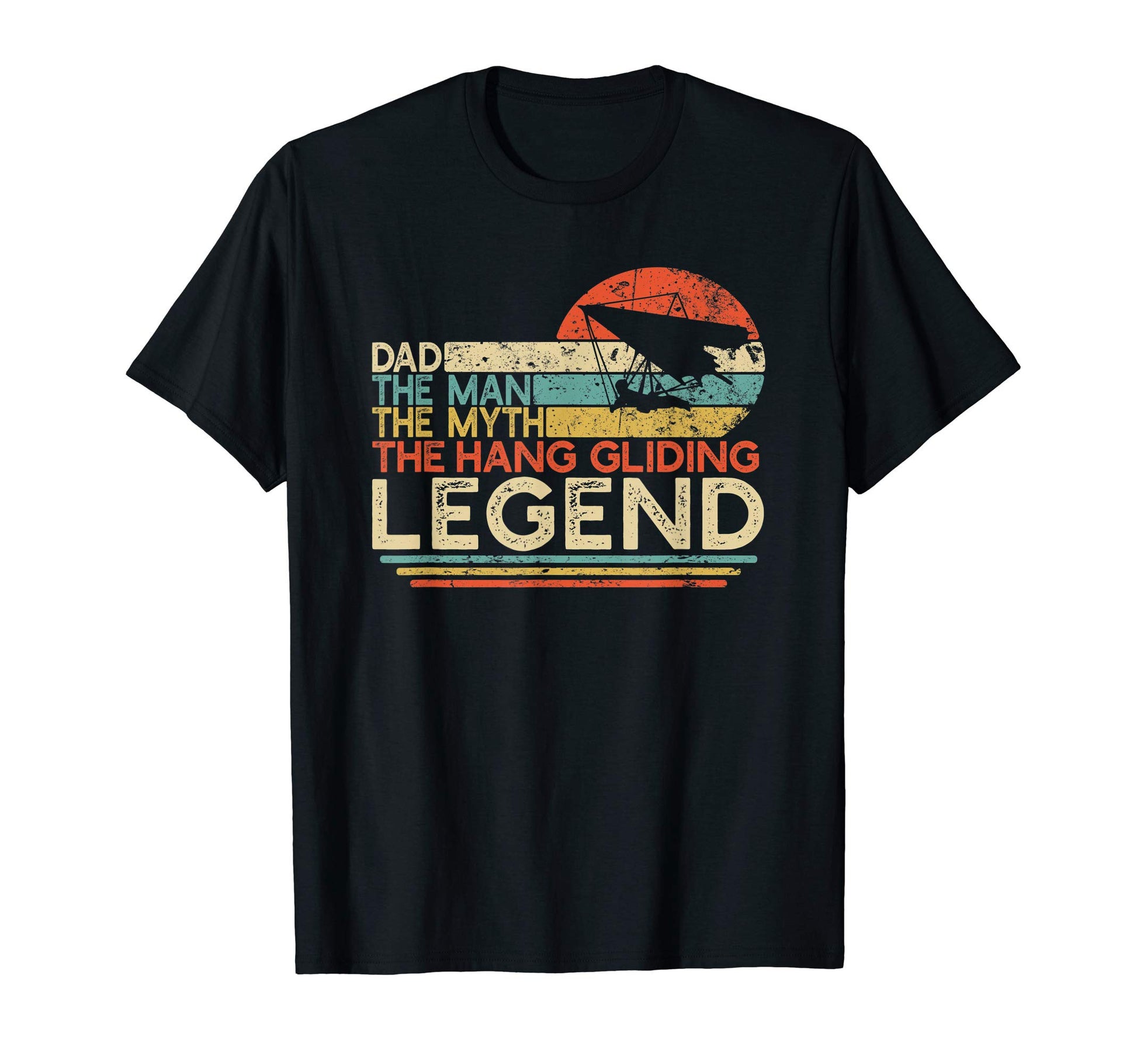 Mens Hang Gliding Dad Myth Legend T-Shirt - Graphic Print Unisex - T-Shirt, Sweatshirt, Hoodie