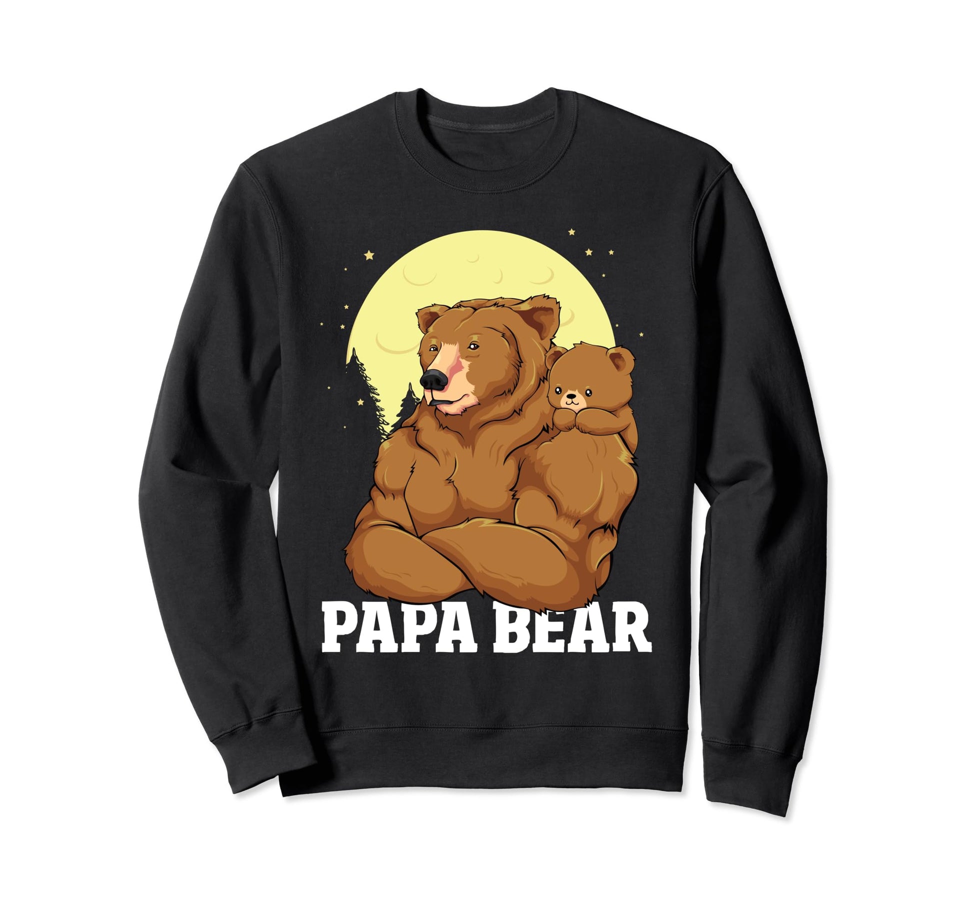 Papa Bear Outdoors Son Bear Dad Sweatshirt - Unique Graphic for Adults - T-Shirt, Sweatshirt, Hoodie