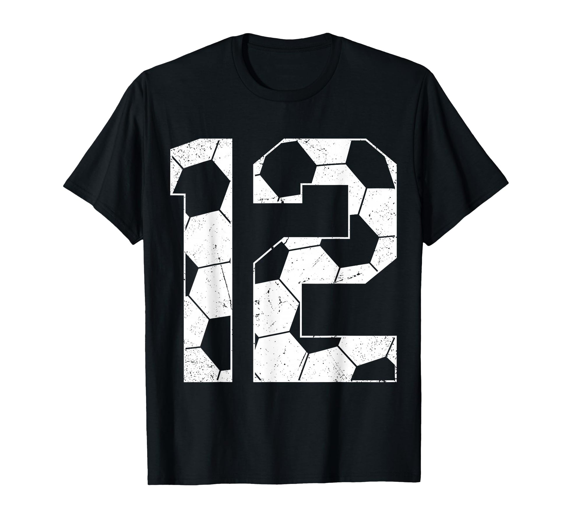 12Th Birthday Soccer Player Football 12 T-Shirt - Custom Art Print Unisex - T-Shirt, Sweatshirt, Hoodie