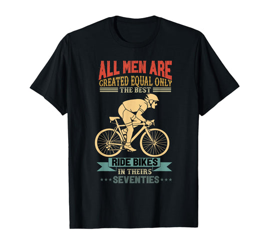 All Are Created Equal Biking Cyclist T-Shirt - Minimalist Print Men Women - T-Shirt, Sweatshirt, Hoodie