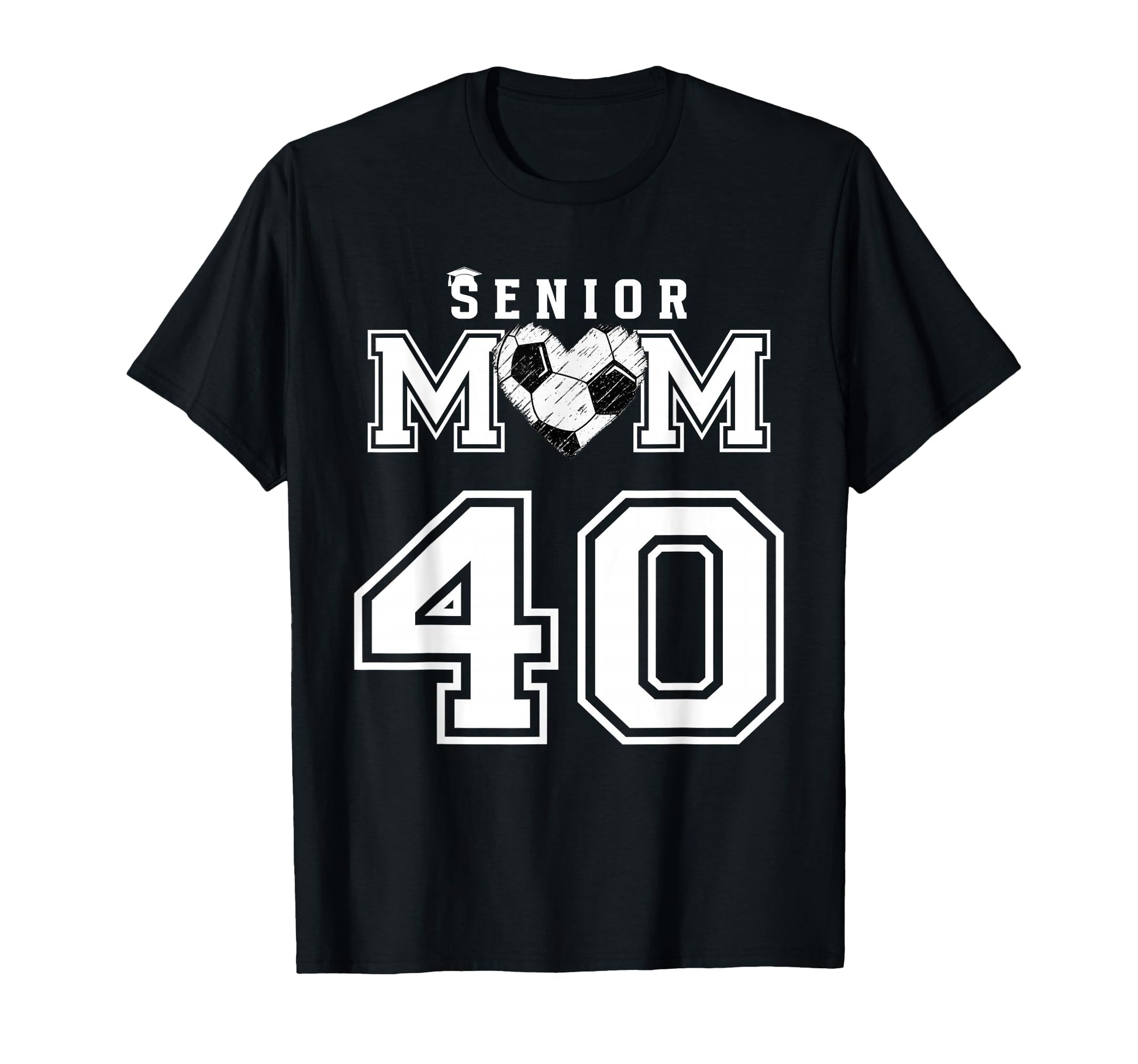 Proud Senior Soccer Mom Custom T-Shirt - Fun Novelty Design for Adults - T-Shirt, Sweatshirt, Hoodie