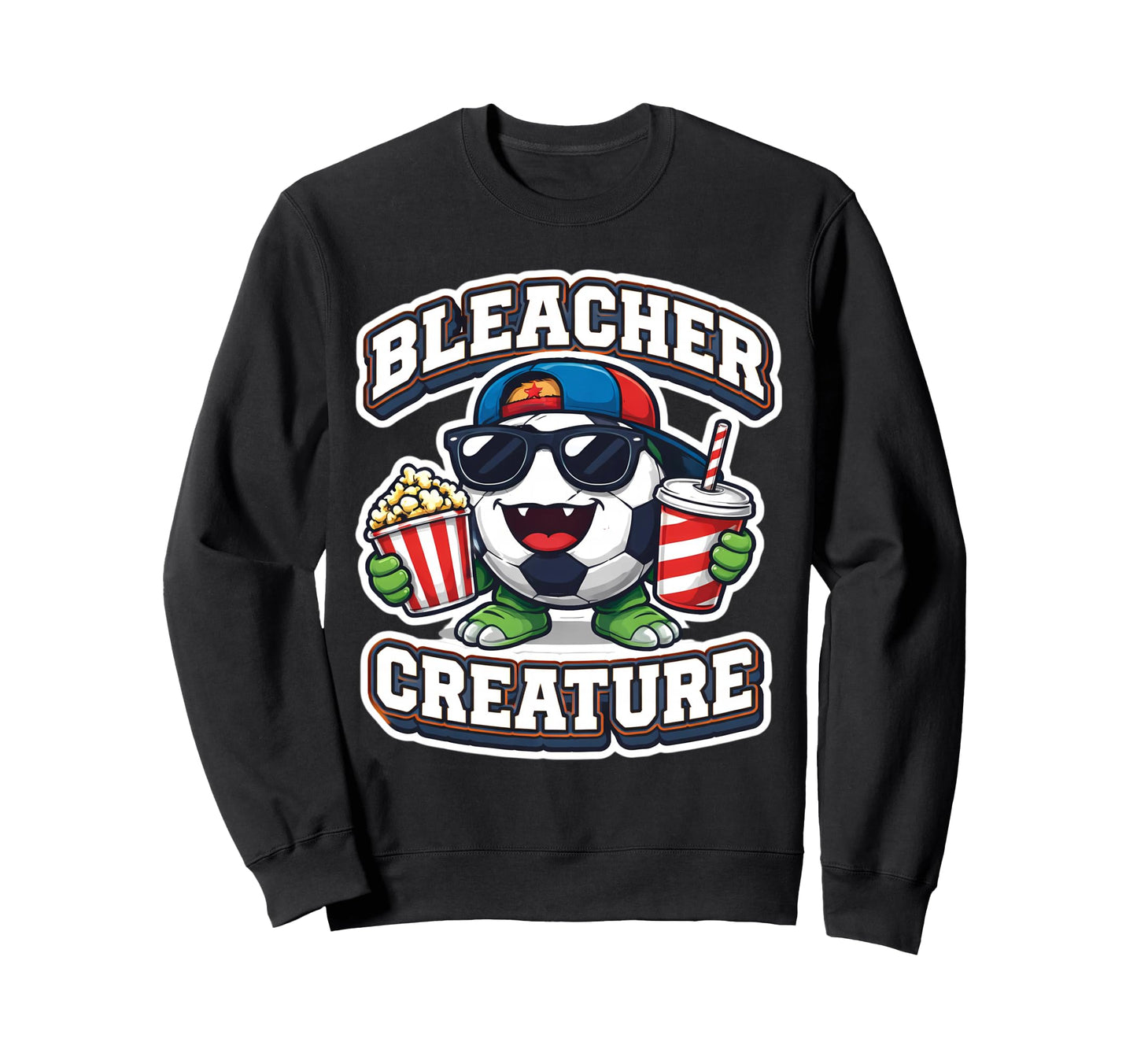 Bleacher Creature Soccer Fan Sweatshirt - Minimalist Print for Adults - T-Shirt, Sweatshirt, Hoodie