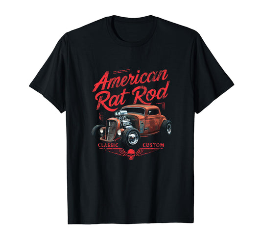 American Rat Rod Custom Rat Rod T-Shirt - Casual Everyday Wear for Adults - T-Shirt, Sweatshirt, Hoodie