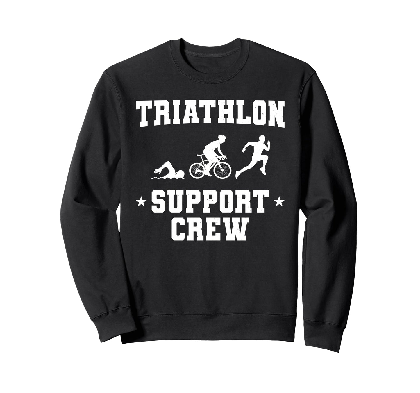 Triathlon Art Swimming Cycling Sweatshirt - Aesthetic Graphic Men Women - T-Shirt, Sweatshirt, Hoodie