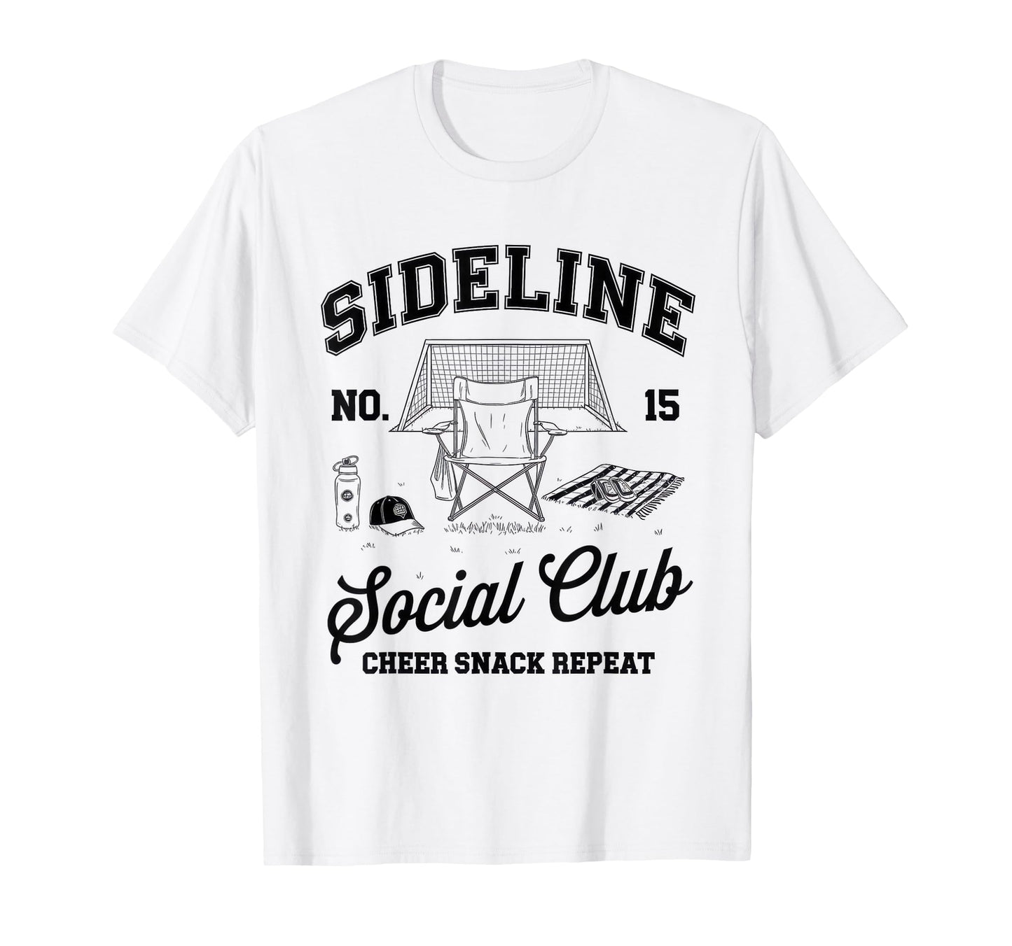 Sideline Social Club Soccer Mom Game T-Shirt - Minimalist Print for Adults - T-Shirt, Sweatshirt, Hoodie