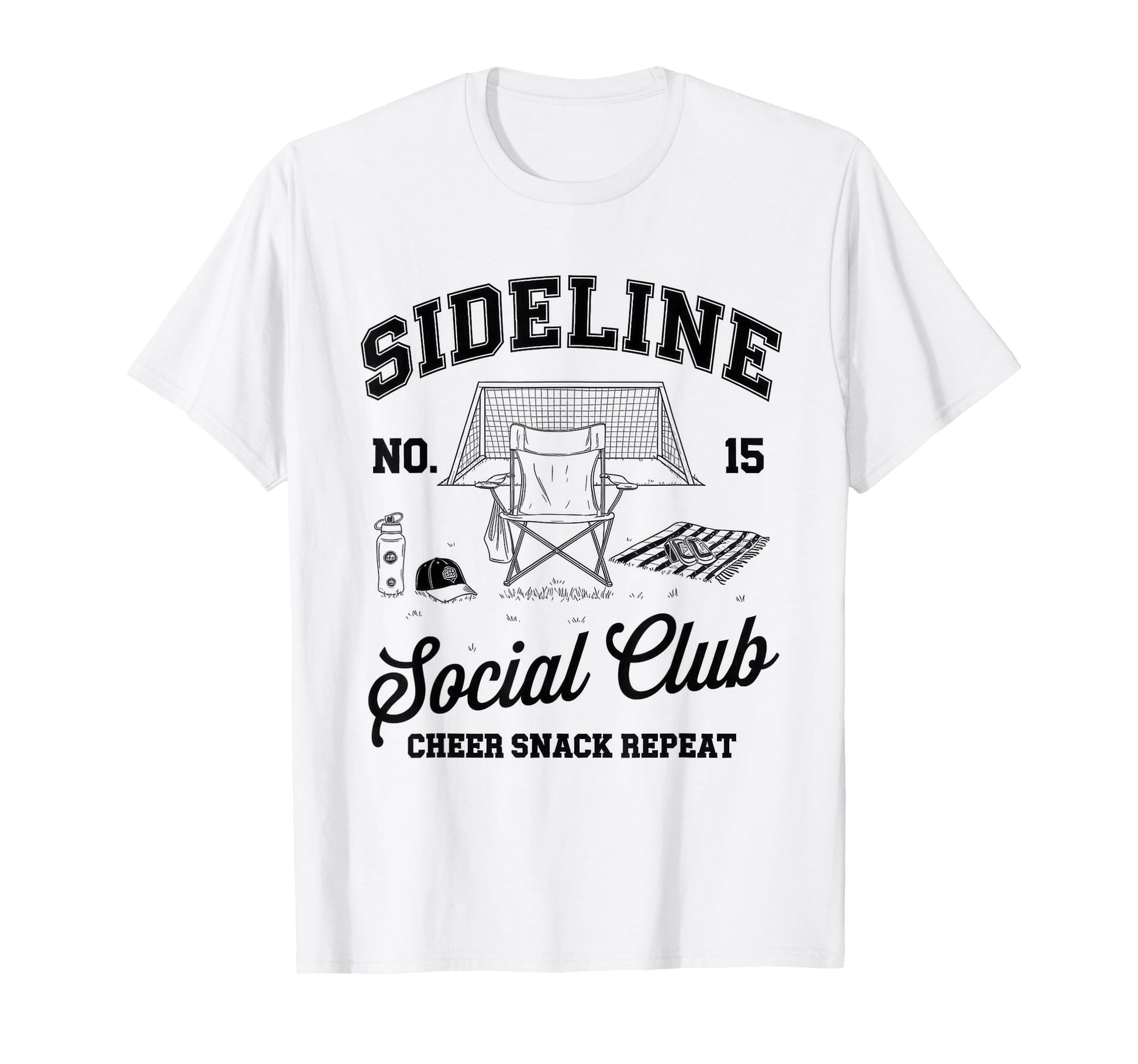 Sideline Social Club Soccer Mom Game T-Shirt - Minimalist Print for Adults - T-Shirt, Sweatshirt, Hoodie