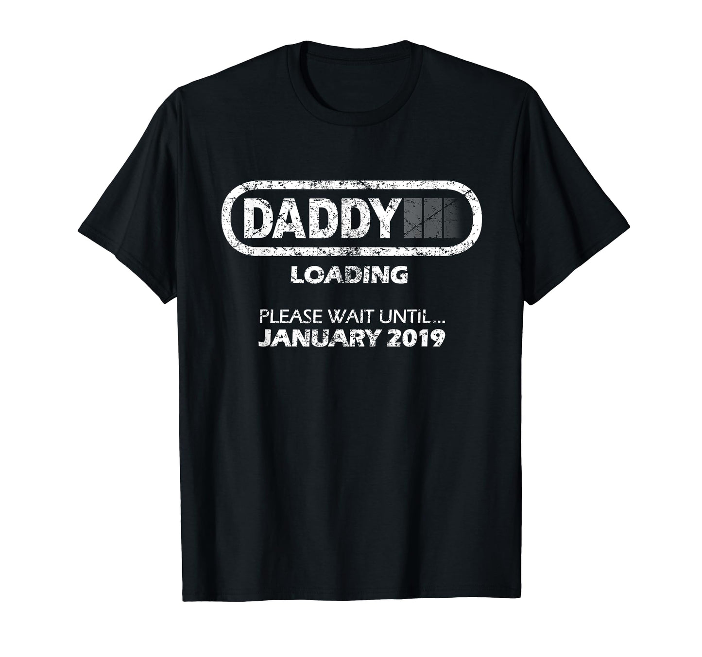 Mens Daddy To Be January 2019 New Dad T-Shirt - Custom Art Print Unisex - T-Shirt, Sweatshirt, Hoodie