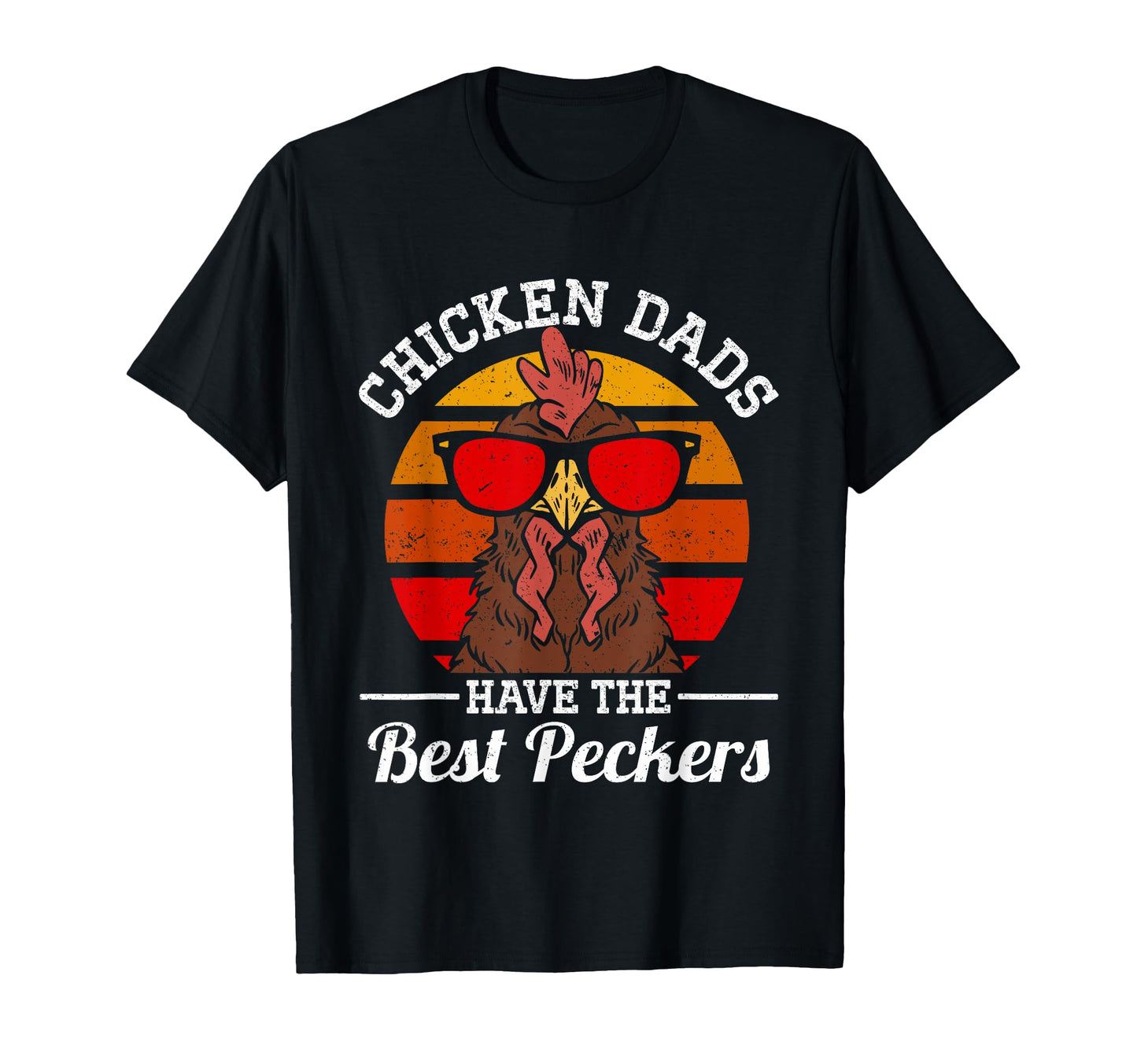 Funny Chicken Dads Have Best Peckers T-Shirt - Minimalist Print for Adults - T-Shirt, Sweatshirt, Hoodie