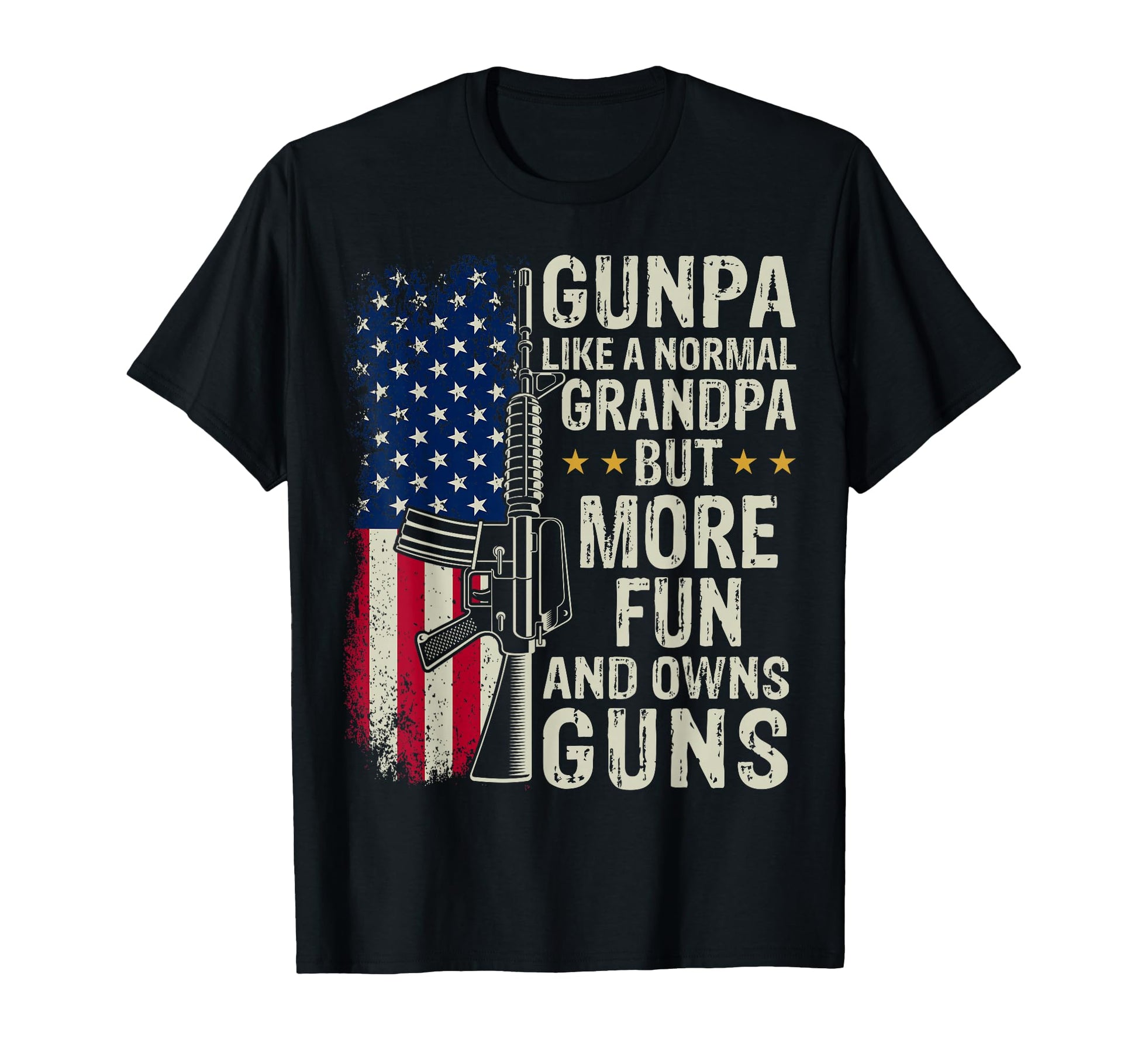 Gunpa Like Normal Grandpa Patriotic T-Shirt - Aesthetic Graphic Men Women - T-Shirt, Sweatshirt, Hoodie