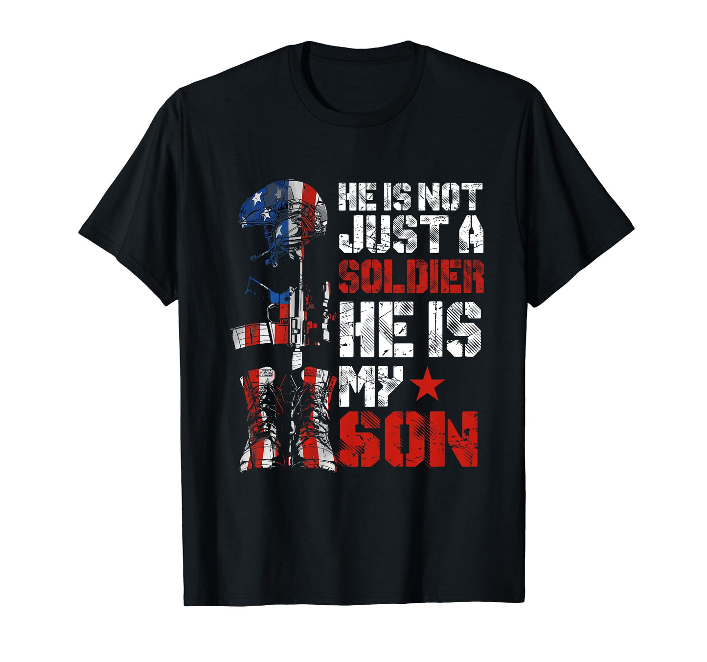 Soldier Son Proud Army Dad Mom Military T-Shirt - Minimalist Print Unisex - T-Shirt, Sweatshirt, Hoodie