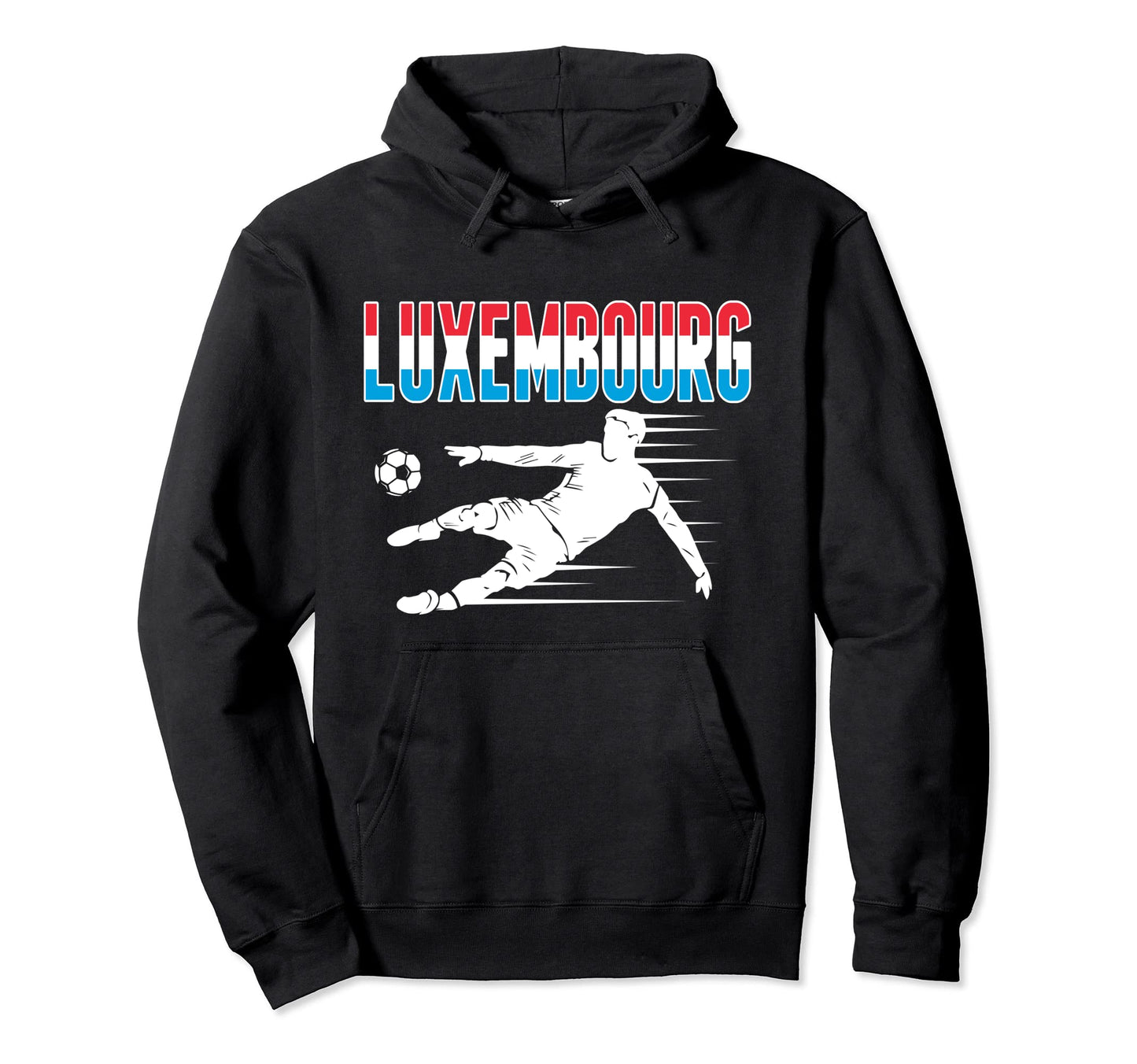 Luxembourg Soccer Fans Jersey Proud Hoodie - Custom Art Print Unisex - T-Shirt, Sweatshirt, Hoodie