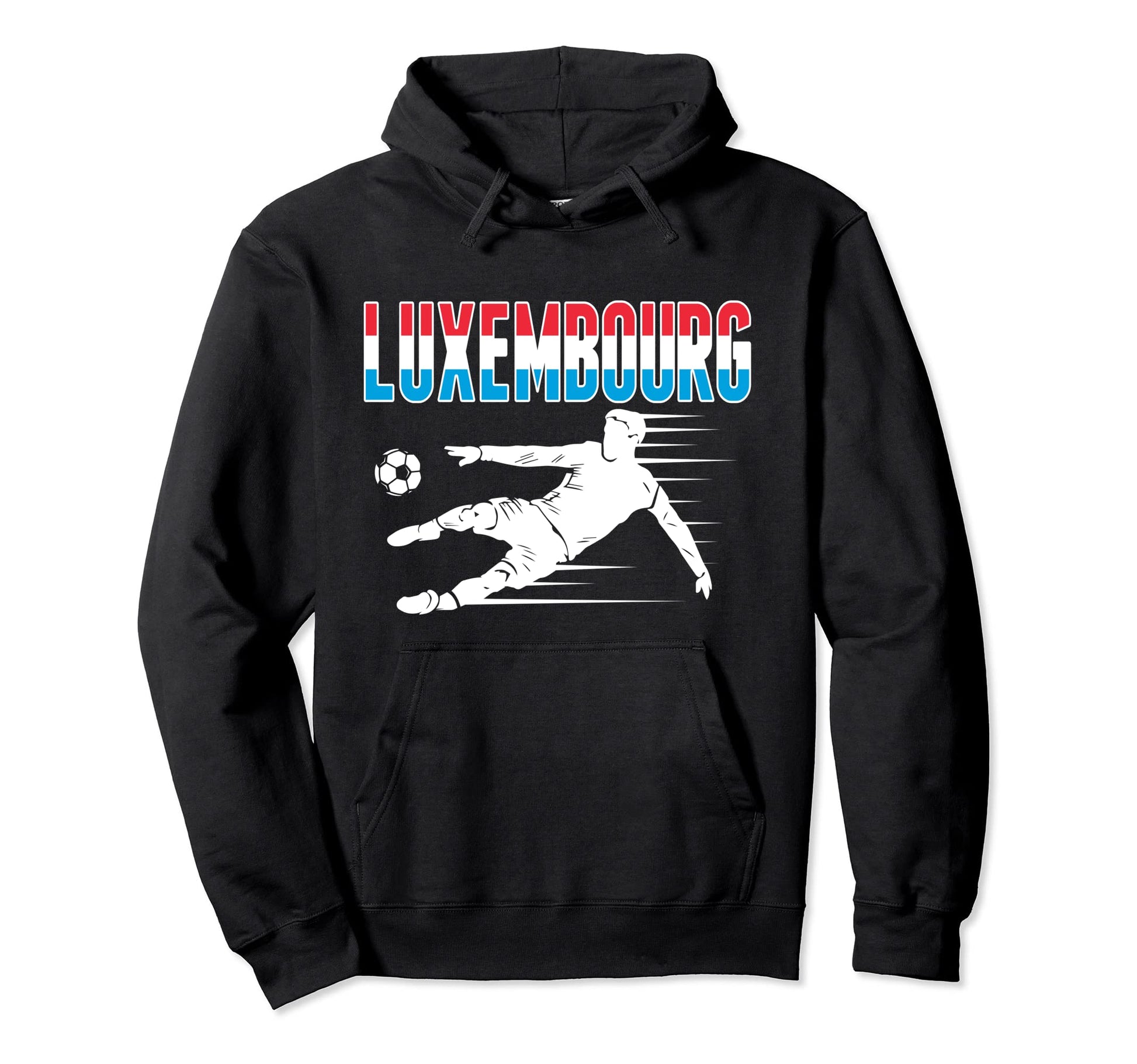 Luxembourg Soccer Fans Jersey Proud Hoodie - Custom Art Print Unisex - T-Shirt, Sweatshirt, Hoodie