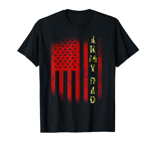 Army Dad Usa Flag Us Military Fathers T-Shirt - Aesthetic Graphic Unisex - T-Shirt, Sweatshirt, Hoodie