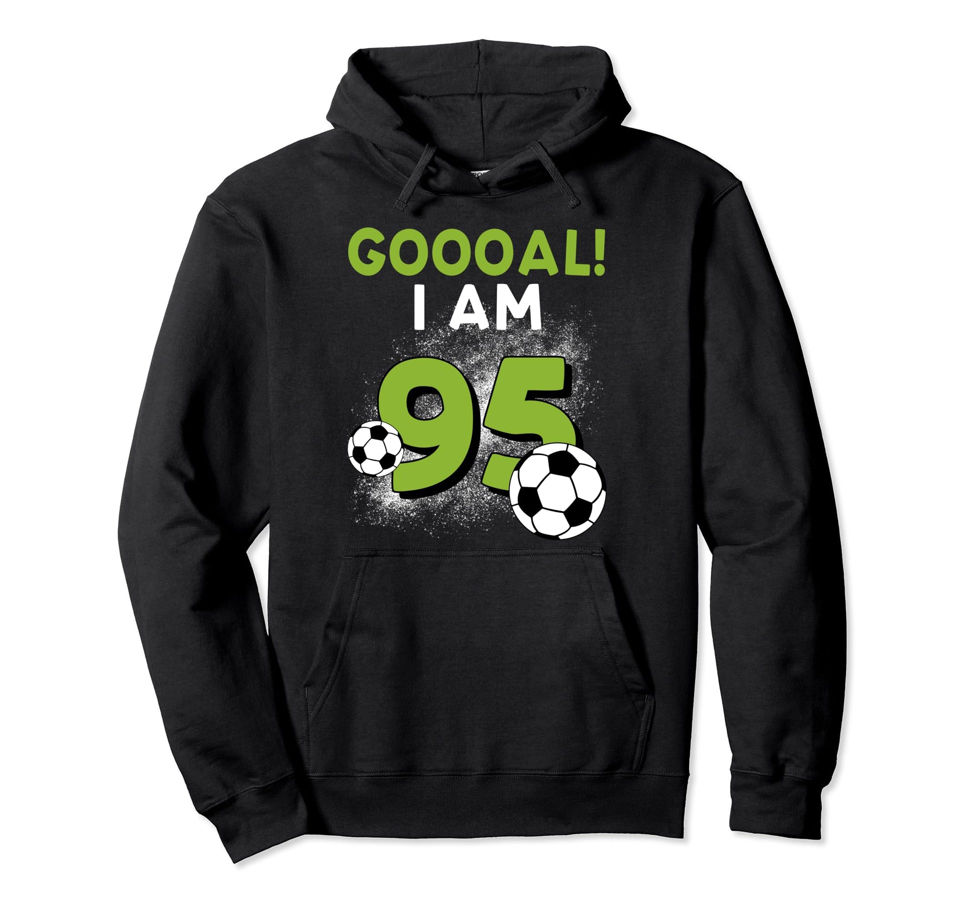 95Th Birthday Soccer Theme 95Year Old B Hoodie - Trendy Graphic for Adults - T-Shirt, Sweatshirt, Hoodie