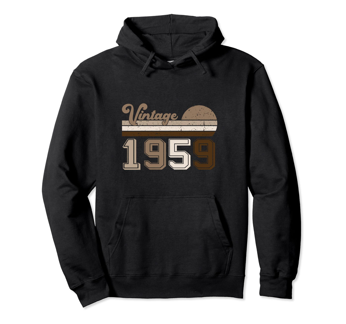 Year 1959 Gift Birthday Mom Dad Hoodie - Trendy Graphic Men Women - T-Shirt, Sweatshirt, Hoodie