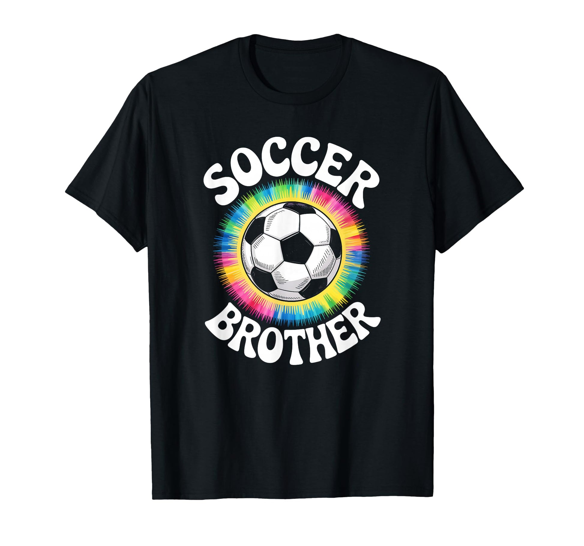 Soccer Brother Tie Dye Spirit T-Shirt - Custom Art Print Unisex - T-Shirt, Sweatshirt, Hoodie
