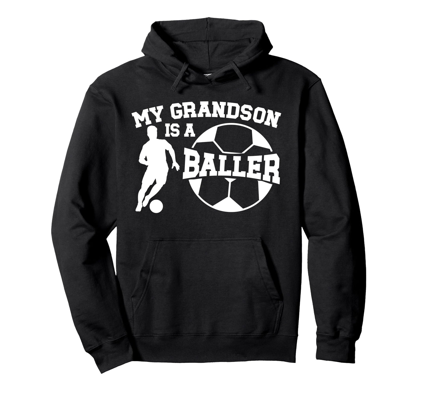 My Grandson Is Baller Soccer Nana Hoodie - Novelty Apparel for Adults - T-Shirt, Sweatshirt, Hoodie