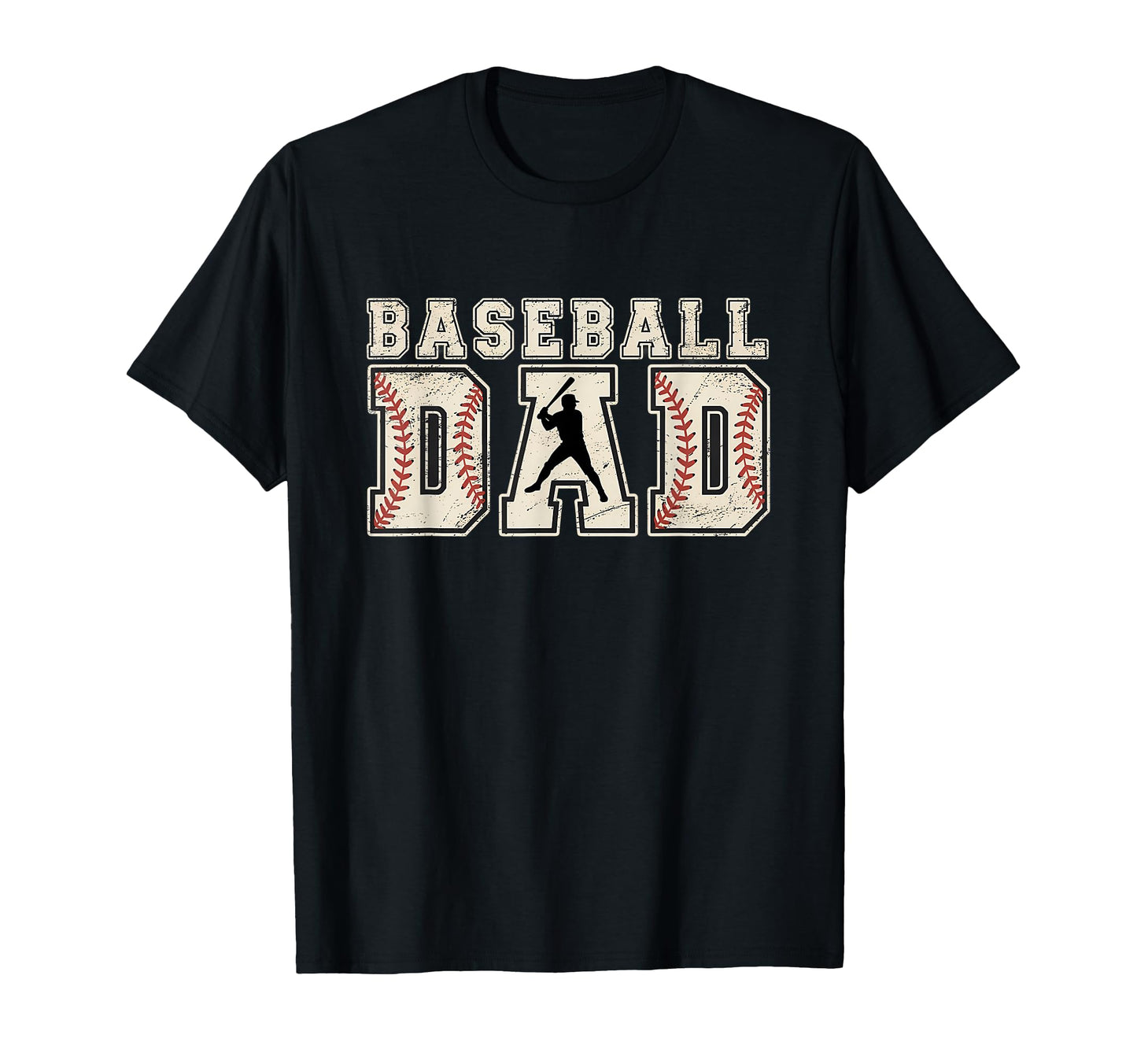 Baseball Dad Lettering Baseball T-Shirt - Minimalist Print for Adults - T-Shirt, Sweatshirt, Hoodie