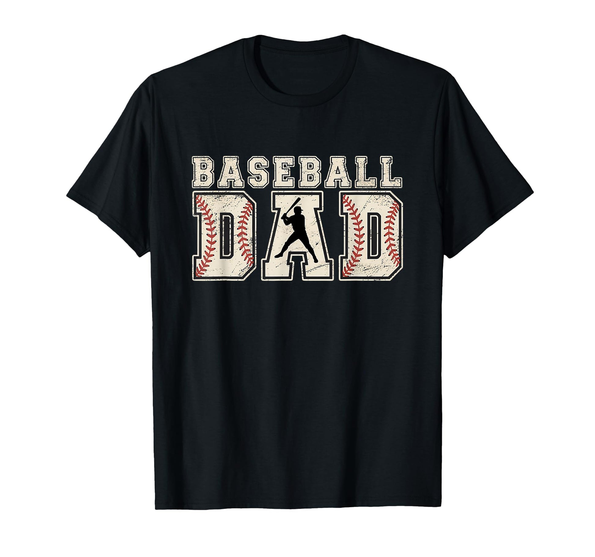 Baseball Dad Lettering Baseball T-Shirt - Minimalist Print for Adults - T-Shirt, Sweatshirt, Hoodie