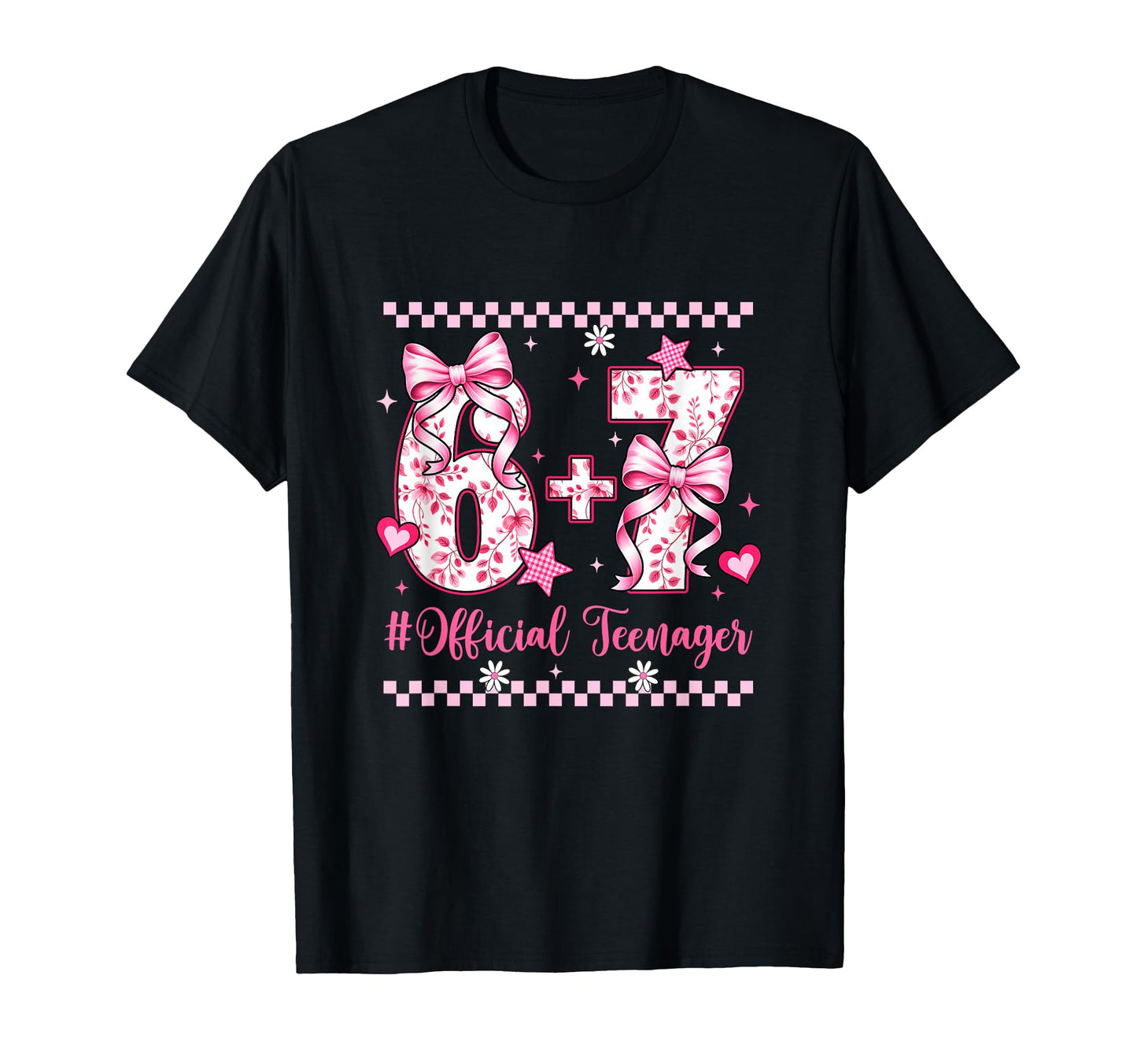 13Th Birthday 13 Years Teenager Six T-Shirt - Custom Art Print for Adults - T-Shirt, Sweatshirt, Hoodie