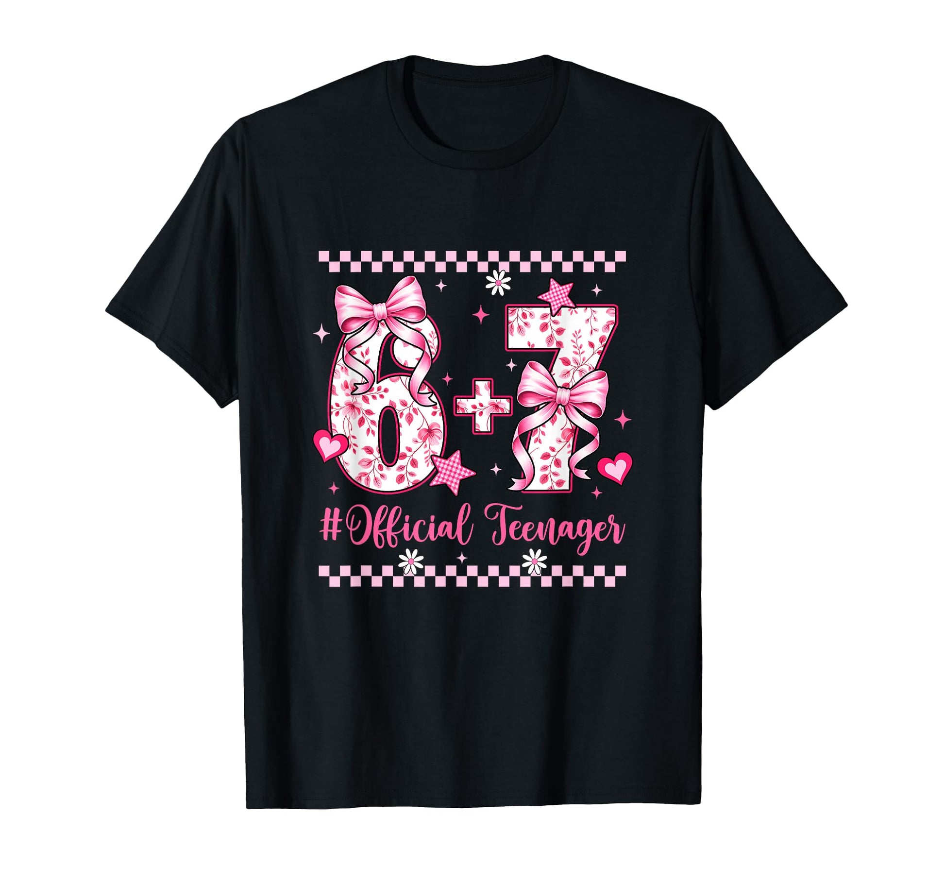 13Th Birthday 13 Years Teenager Six T-Shirt - Custom Art Print for Adults - T-Shirt, Sweatshirt, Hoodie